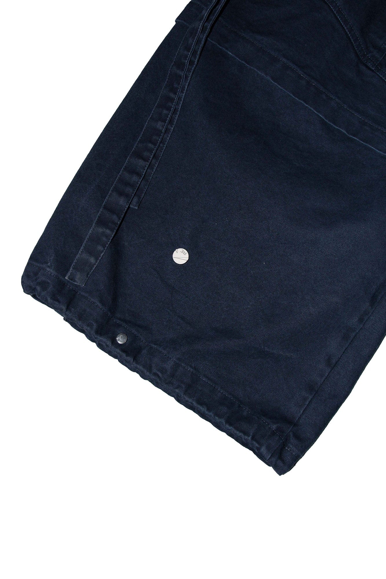 RELABEL Multi-Pocket Detachable Scarf Distressed Cargo Dark Blue, premium urban and streetwear designers apparel on PROJECTISR.com, RELABEL