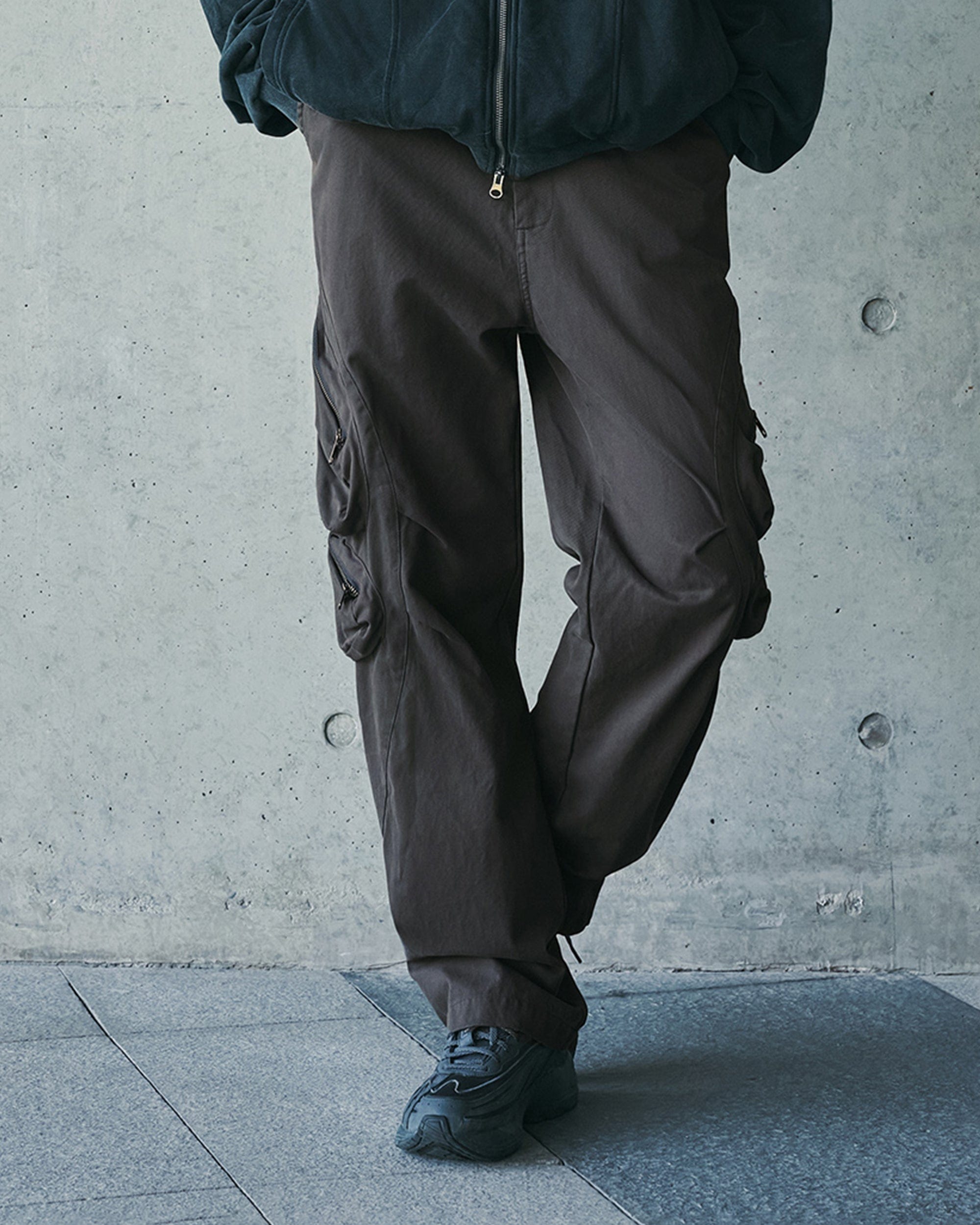 ENSHADOWER Modern Pleated Zipper Tactical Cargo, premium urban and streetwear designers apparel on PROJECTISR.com, ENSHADOWER