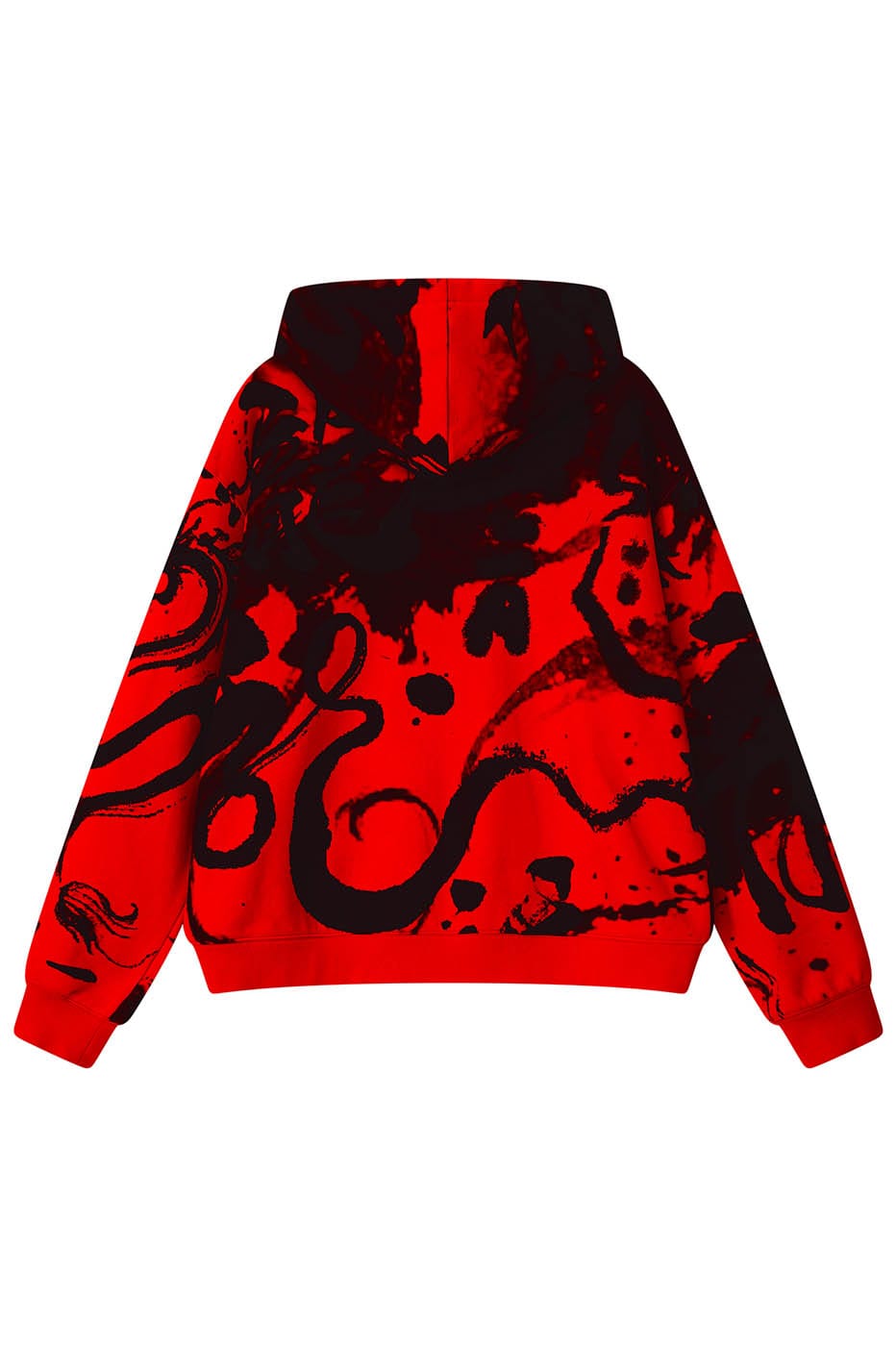 RTVG Calligraphy Full-Print Zip-Up Hoodie, premium urban and streetwear designers apparel on PROJECTISR.com, RTVG