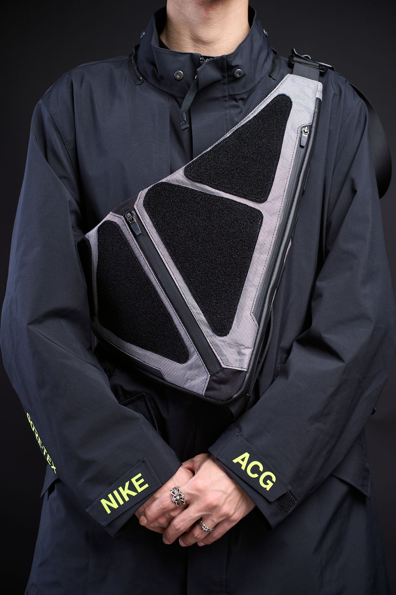 OVERCLOCK ROAM Tactical Tri-Panel Crossbody Sling, premium urban and streetwear designers apparel on PROJECTISR.com, OVERCLOCK ROAM