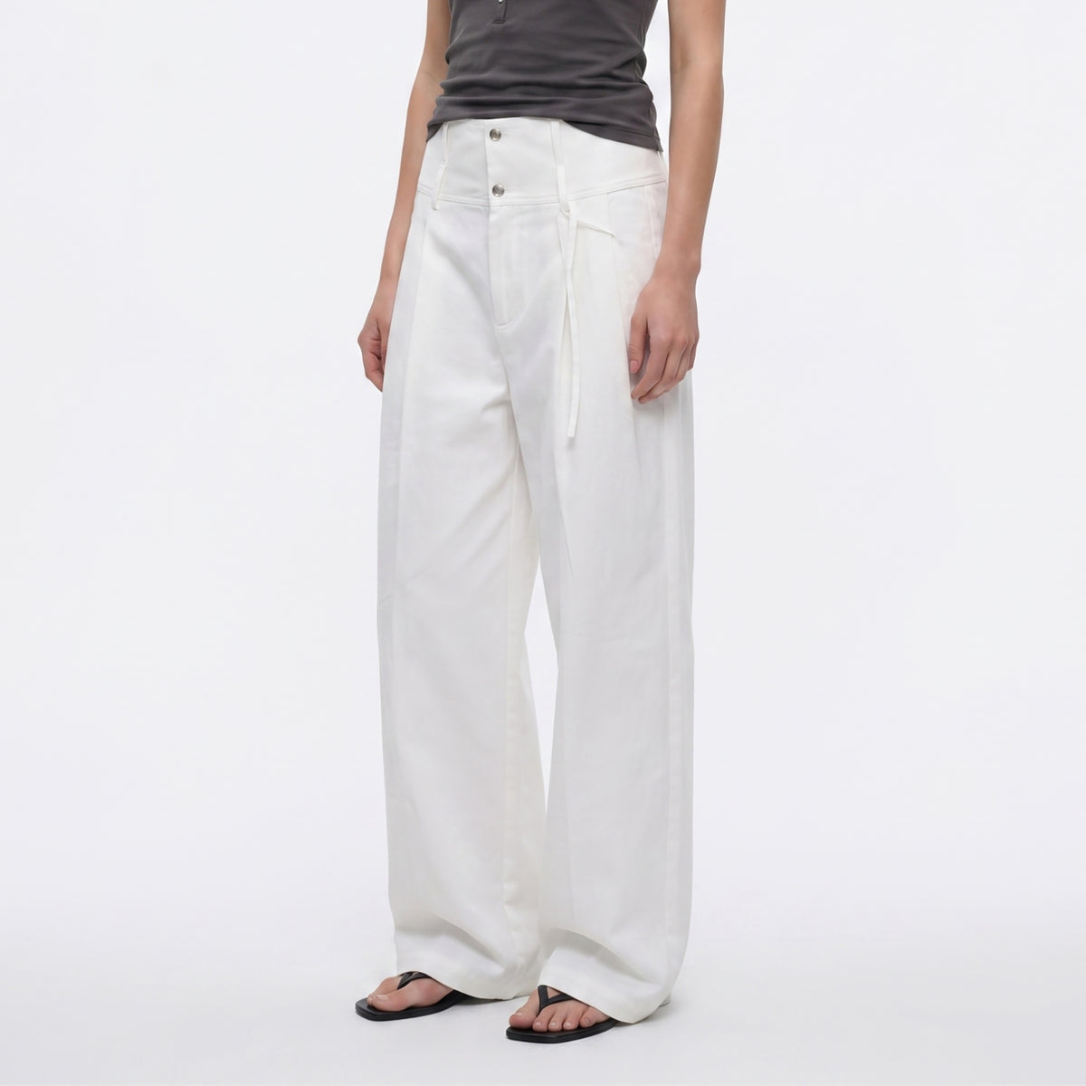ELETEIZE Relaxed Wide-Leg Trousers