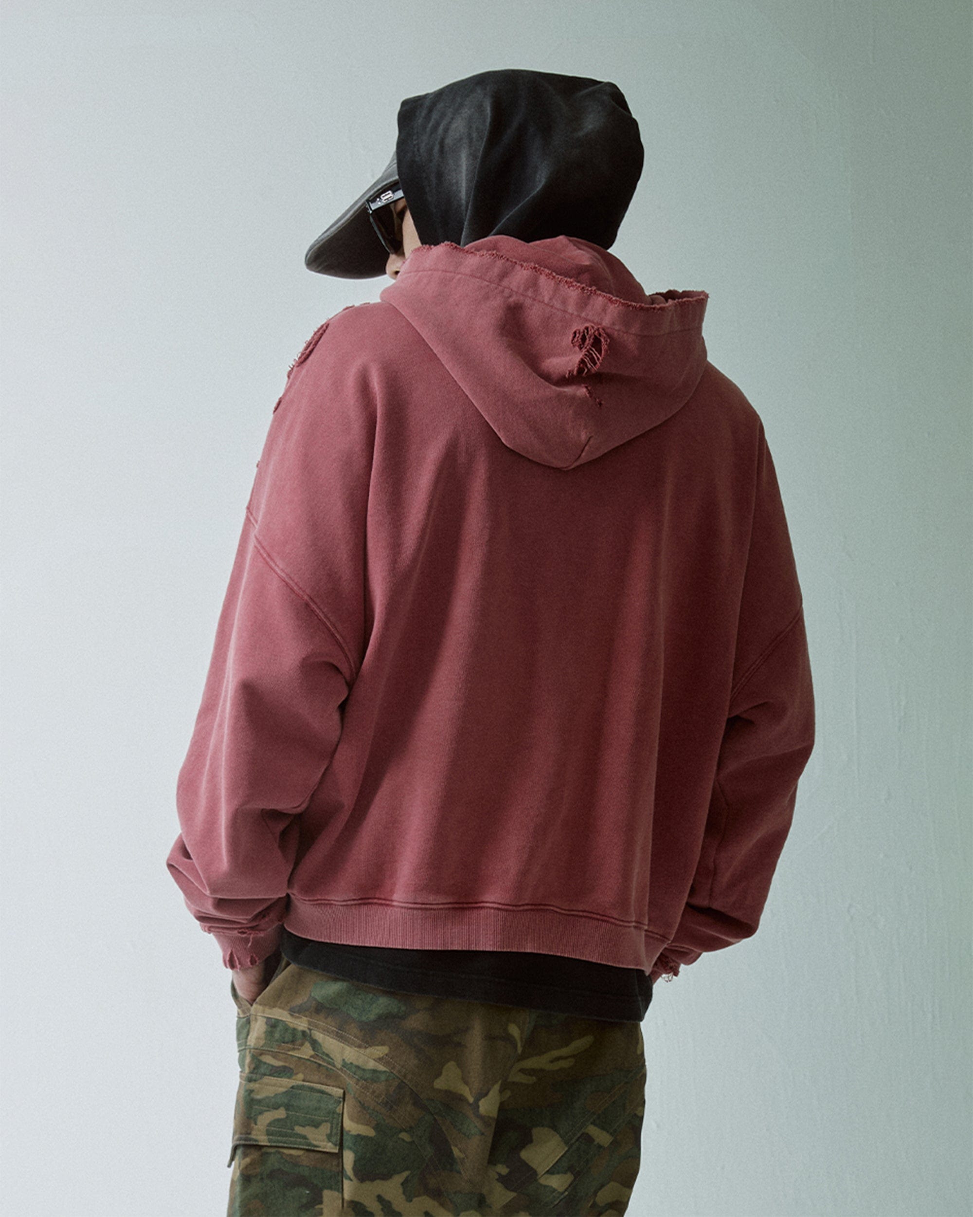 F2CE Essential Oversized Distressed Hoodie, premium urban and streetwear designers apparel on PROJECTISR.com, F2CE
