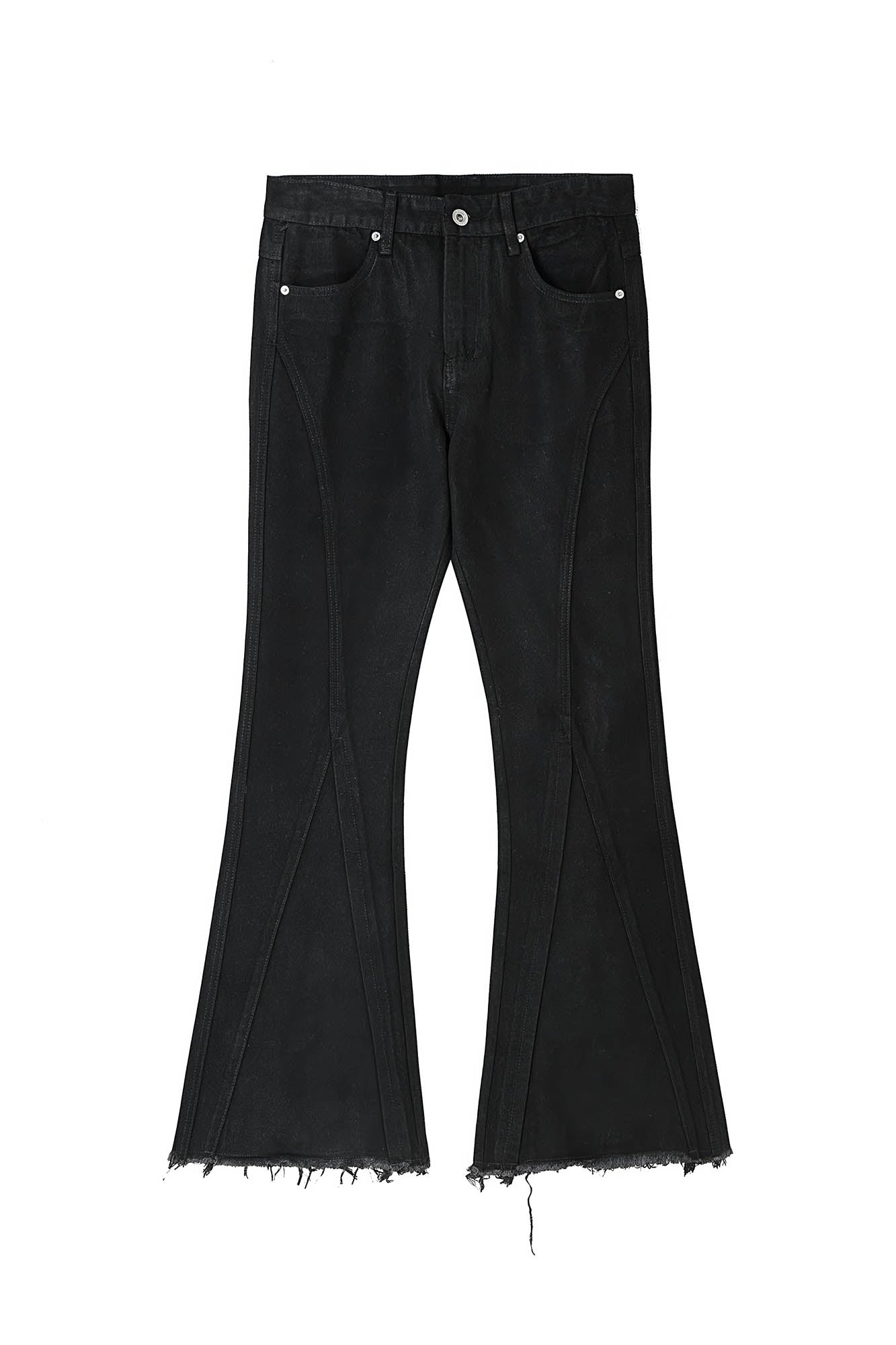 CLP Retro Frayed Slim Fit Flared Jeans, premium urban and streetwear designers apparel on PROJECTISR.com, CLP