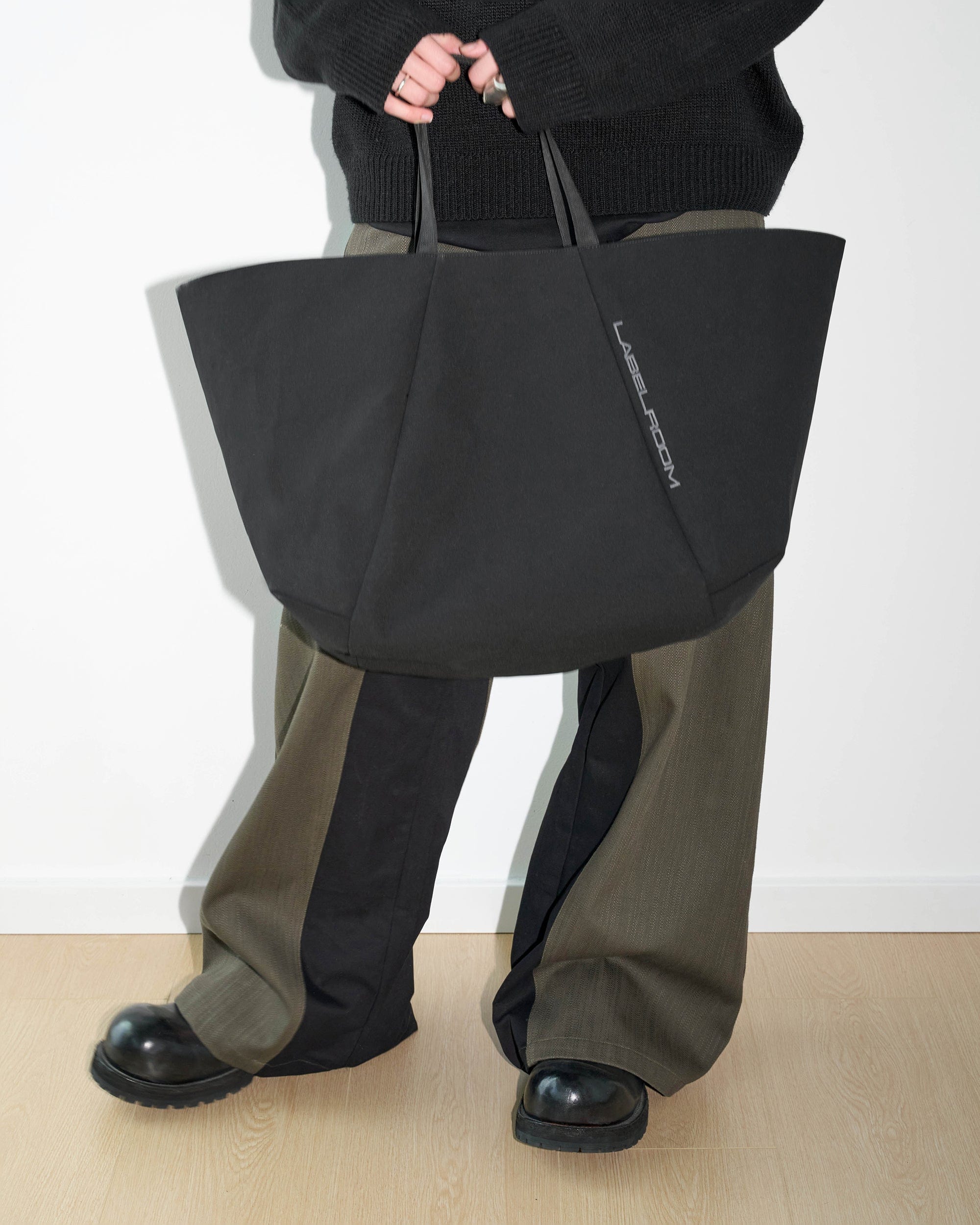 49PERCENT Paneled Color Blocked Zipper Pants, premium urban and streetwear designers apparel on PROJECTISR.com, 49PERCENT