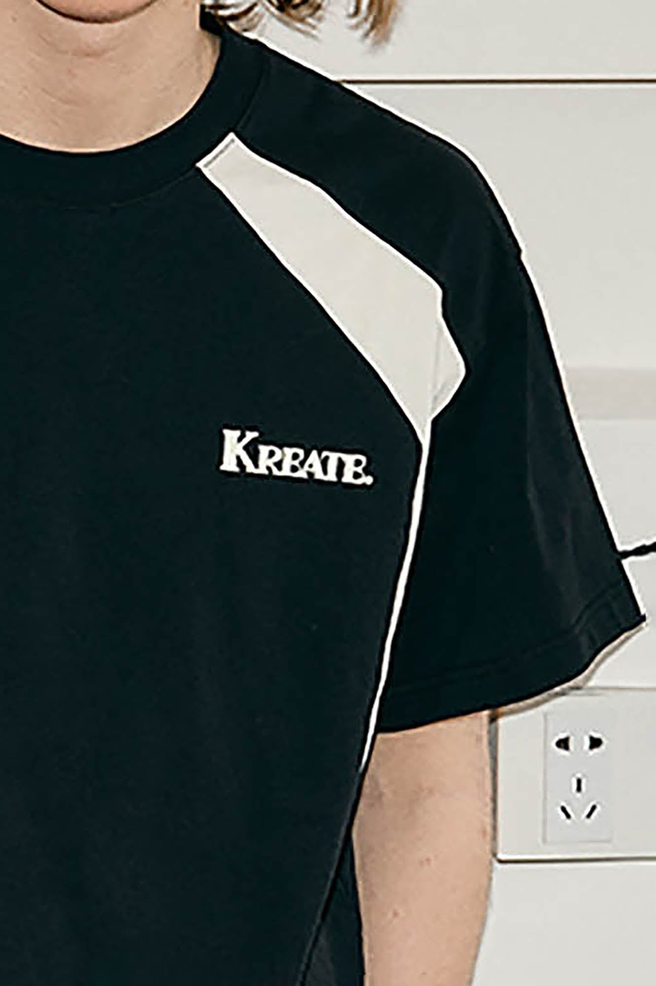 KREATE Obtuse Angle Spliced T-Shirt, premium urban and streetwear designers apparel on PROJECTISR.com, KREATE
