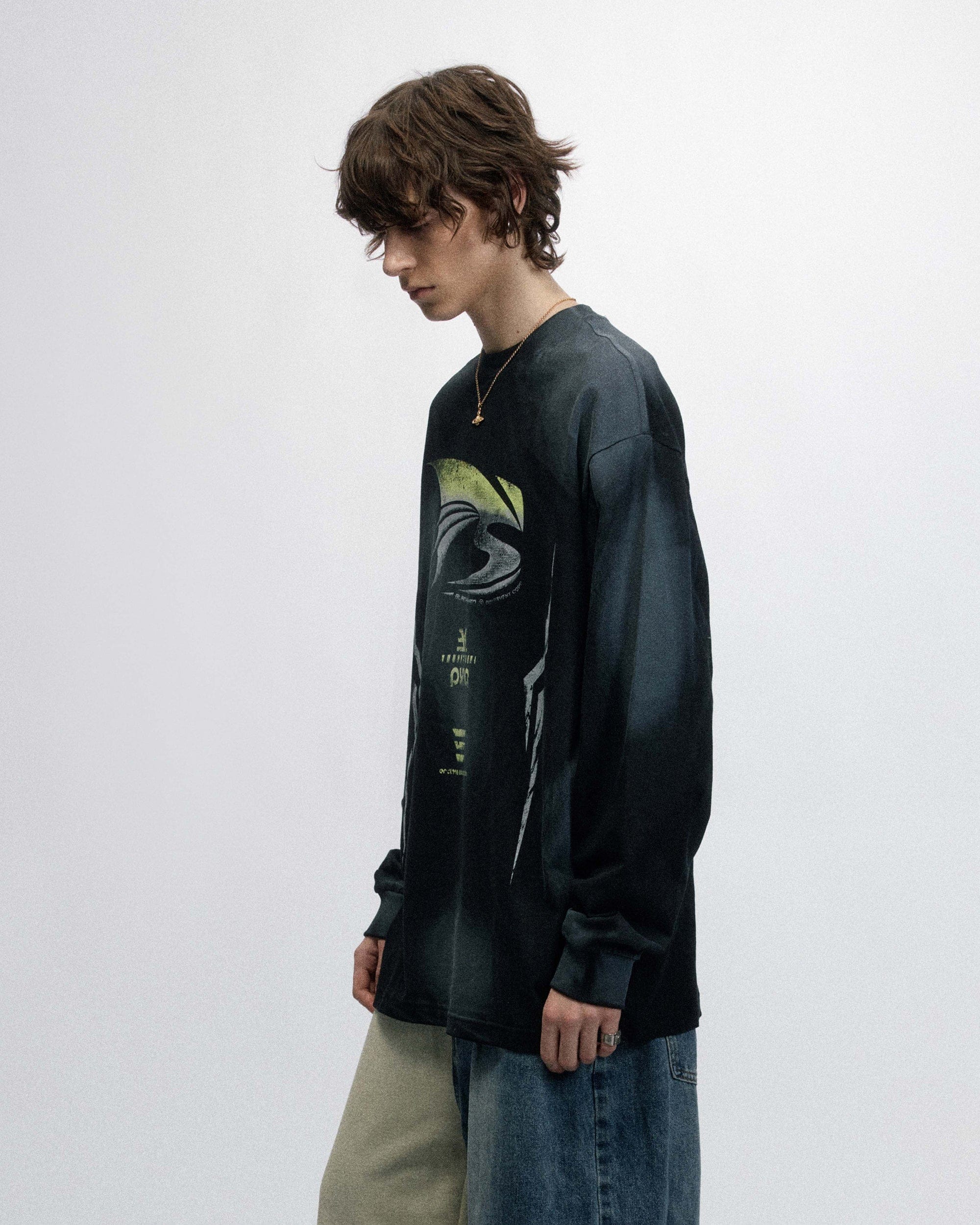 OVDY Faded Racing Graphics Long-Sleeve Tee, premium urban and streetwear designers apparel on PROJECTISR.com, OVDY