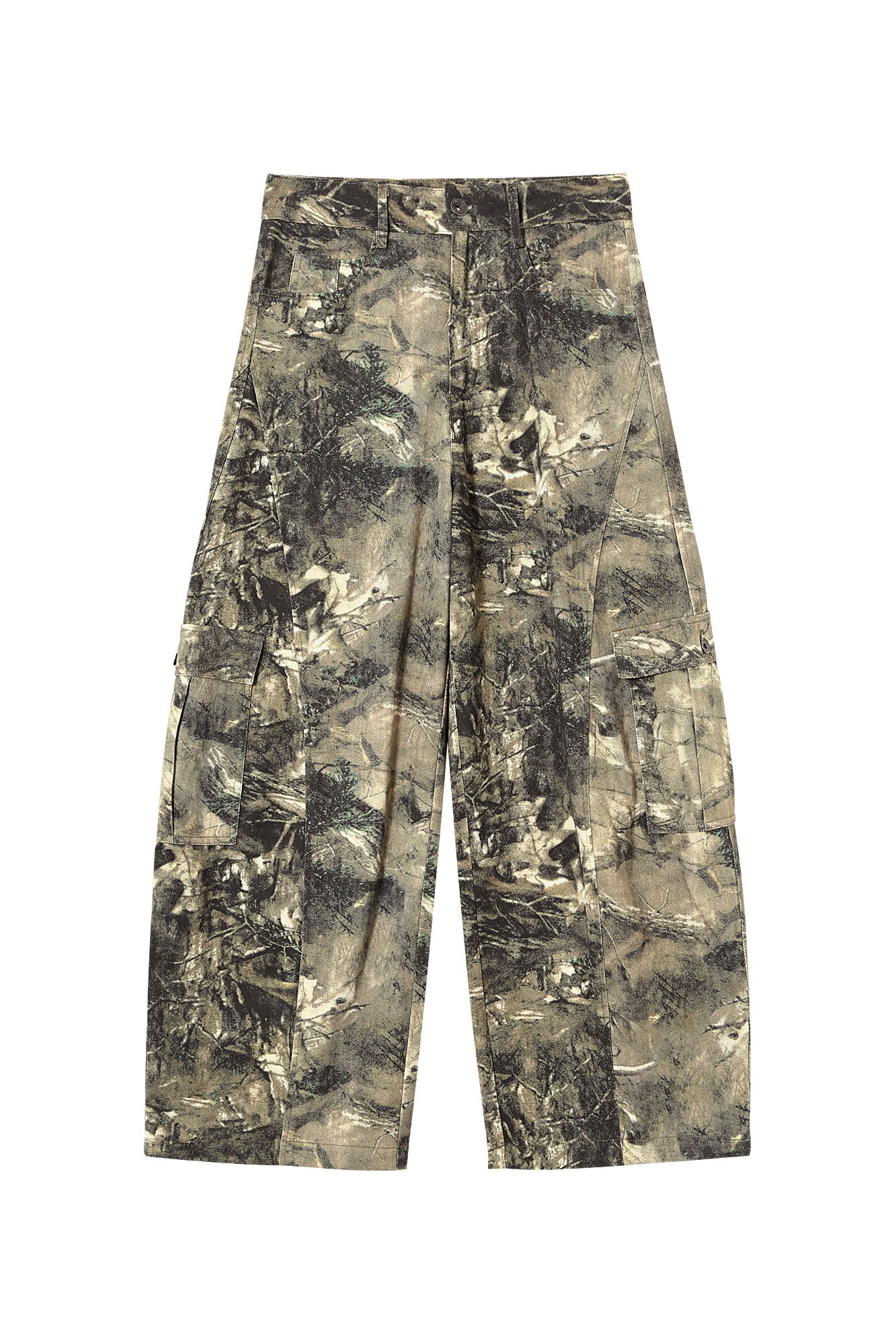 CLP Camo Distressed Panel Cargo Pants, premium urban and streetwear designers apparel on PROJECTISR.com, CLP