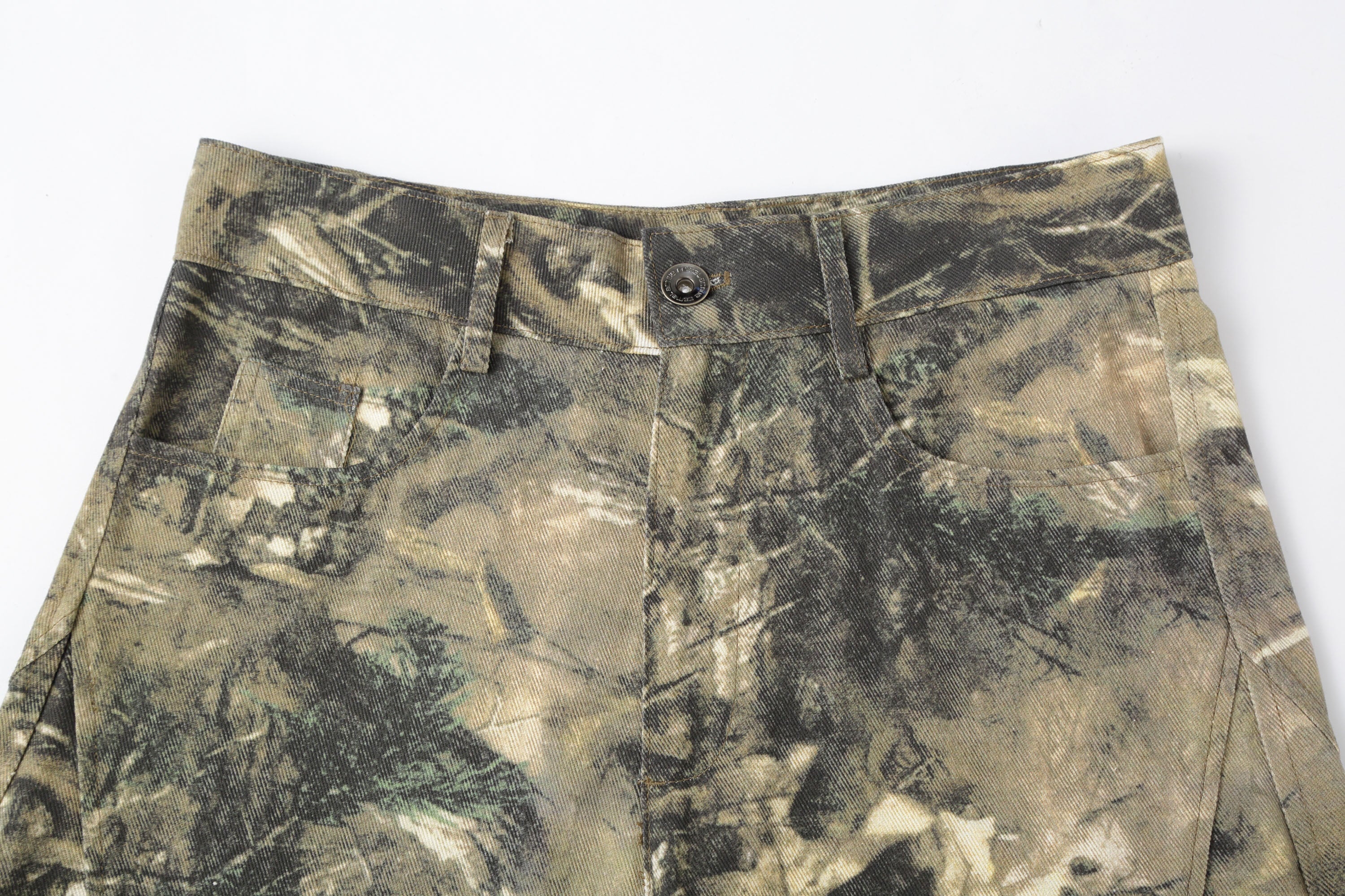 CLP Camo Distressed Panel Cargo Pants, premium urban and streetwear designers apparel on PROJECTISR.com, CLP