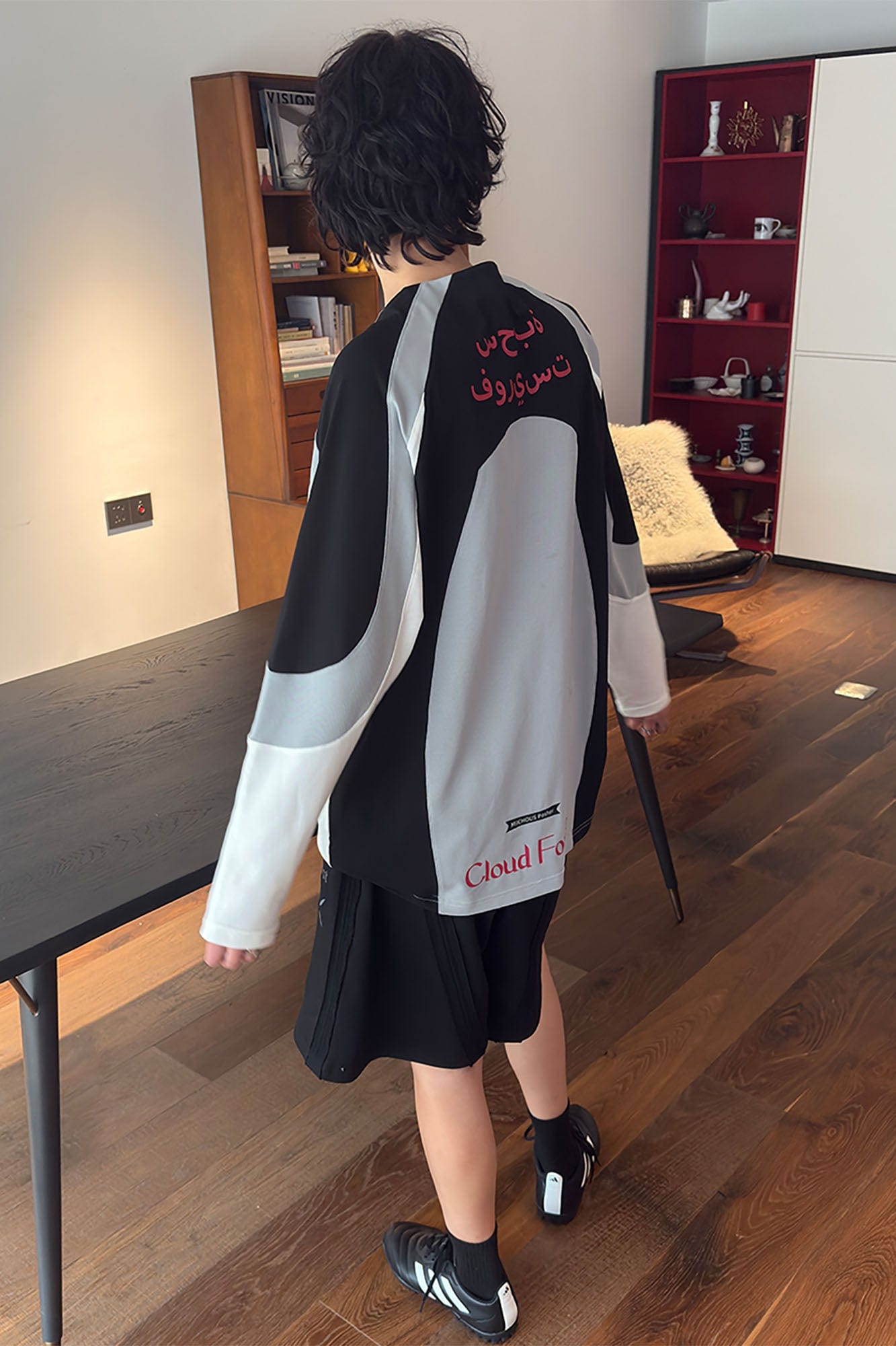MIICHOUS Arc Contrast Panel Raglan UV Protection Long-Sleeve Tee