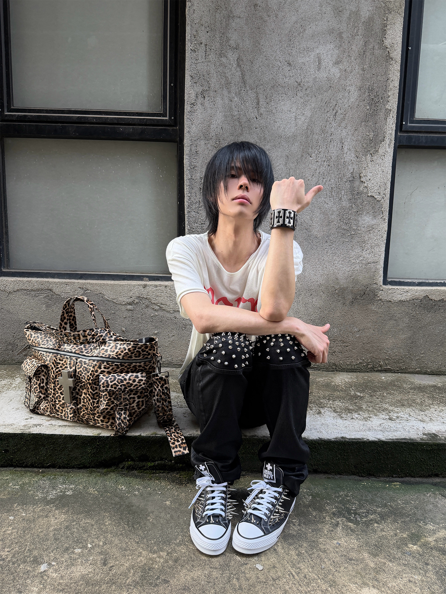 REBEL WAVE Cross Leopard Bag