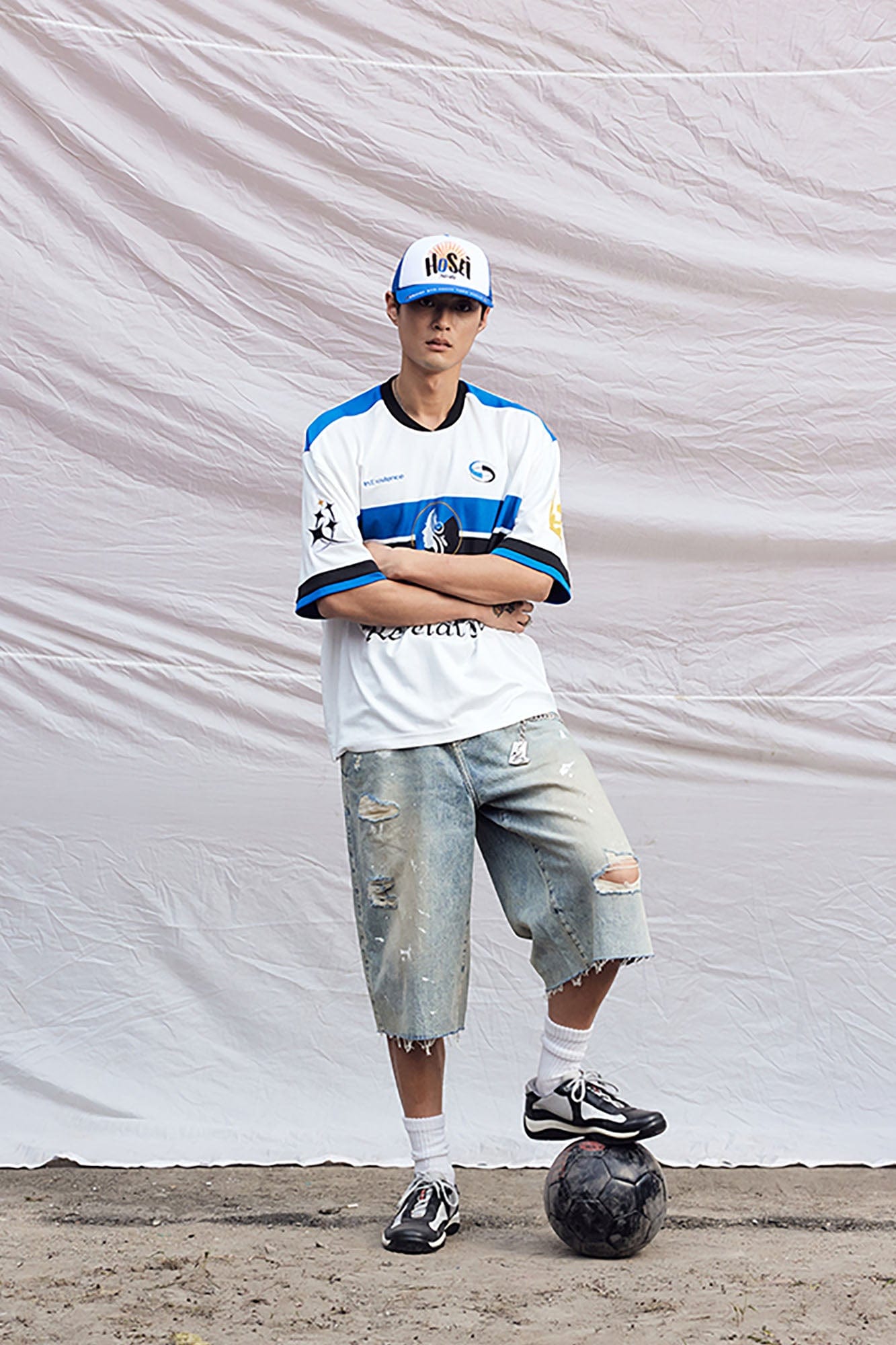 IN EXISTENCE NO.21 Contrast Graphic Sports T-Shirt, premium urban and streetwear designers apparel on PROJECTISR.com, IN EXISTENCE
