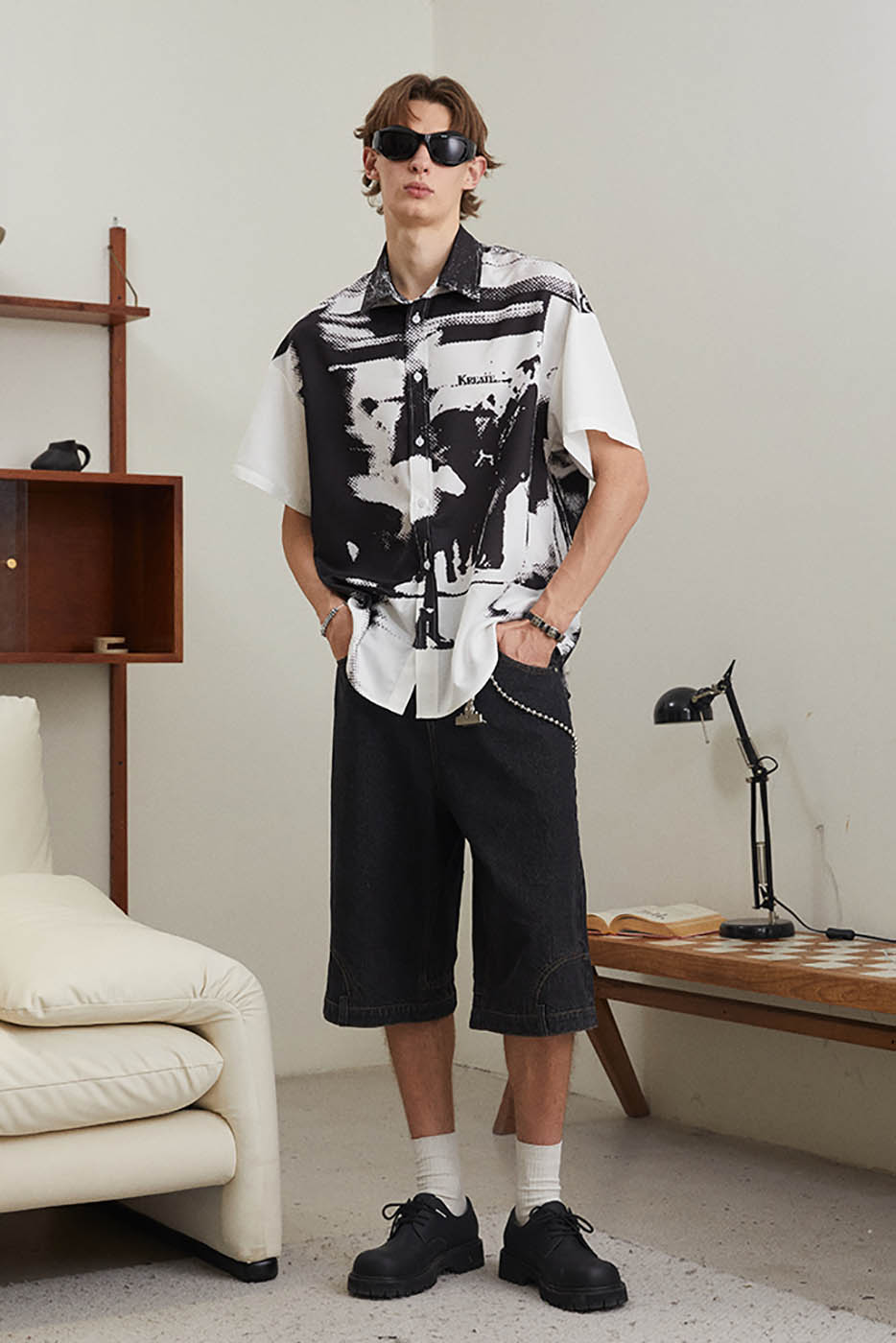 KREATE Platform Full-Print Graphics Half Shirt, premium urban and streetwear designers apparel on PROJECTISR.com, KREATE