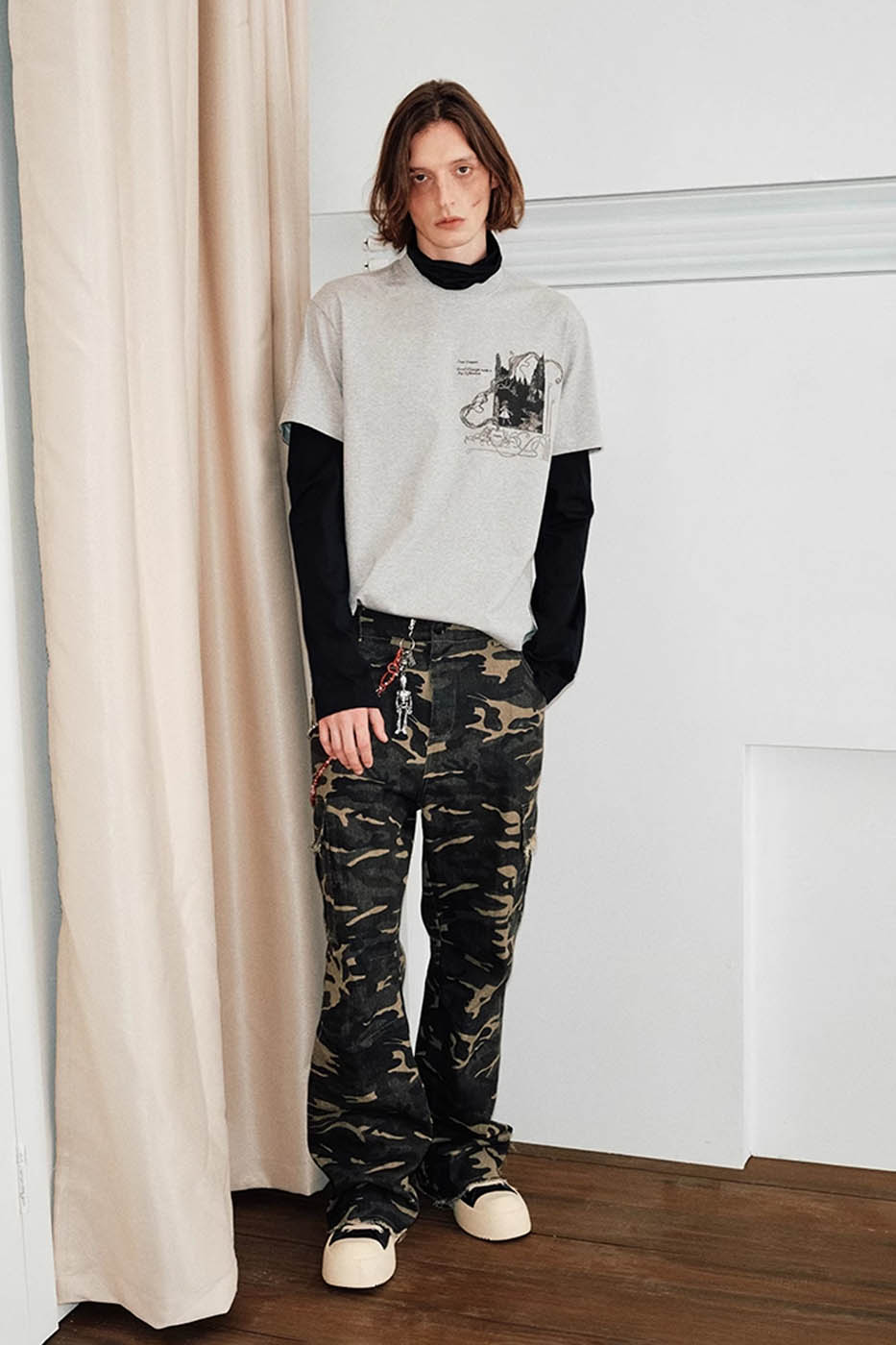 KREATE Camo Frayed Cargo, premium urban and streetwear designers apparel on PROJECTISR.com, KREATE