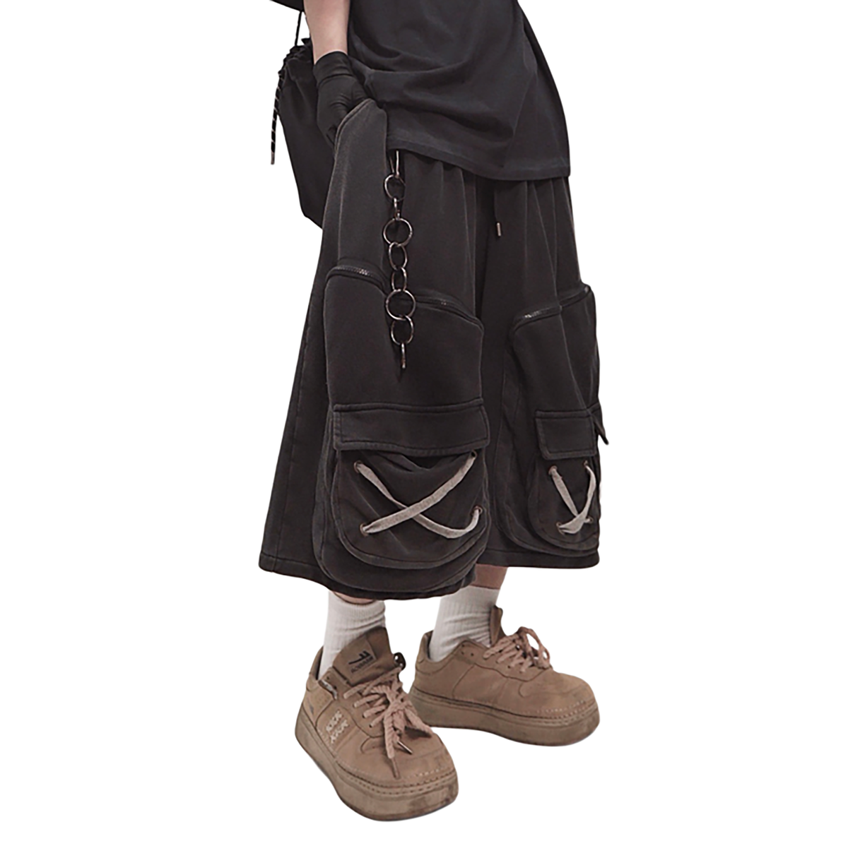 UUCSCC Distressed Multi-Pocket Cargo Shorts