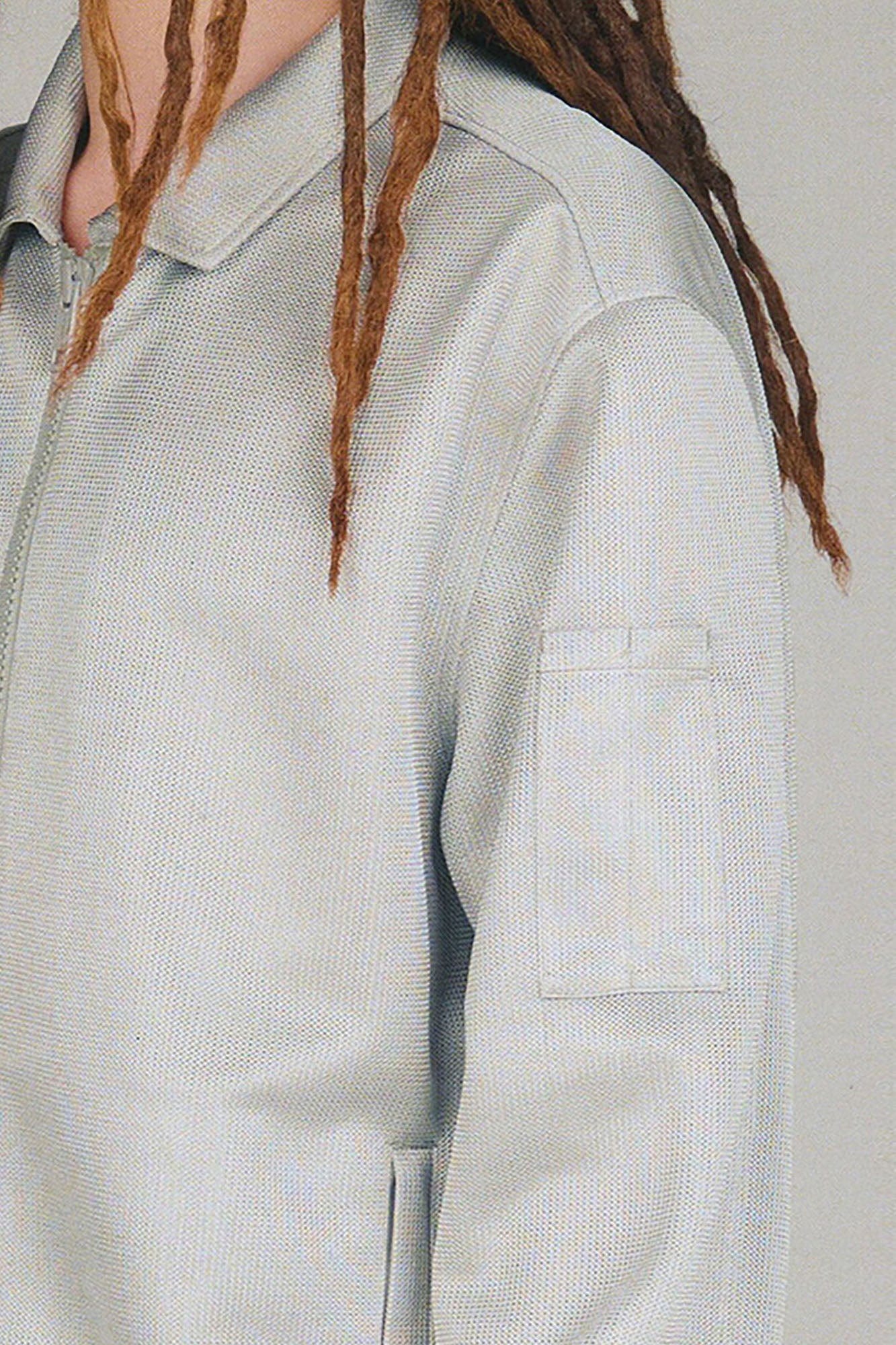 URBAN+FOREST Textured Mesh Utility Jacket, premium urban and streetwear designers apparel on PROJECTISR.com, URBAN+FOREST