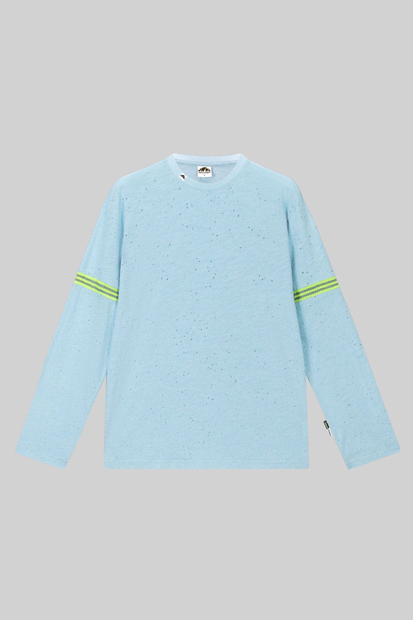 URBAN+FOREST Speckled Reflective Stripe Long-Sleeve Tee, premium urban and streetwear designers apparel on PROJECTISR.com, URBAN+FOREST