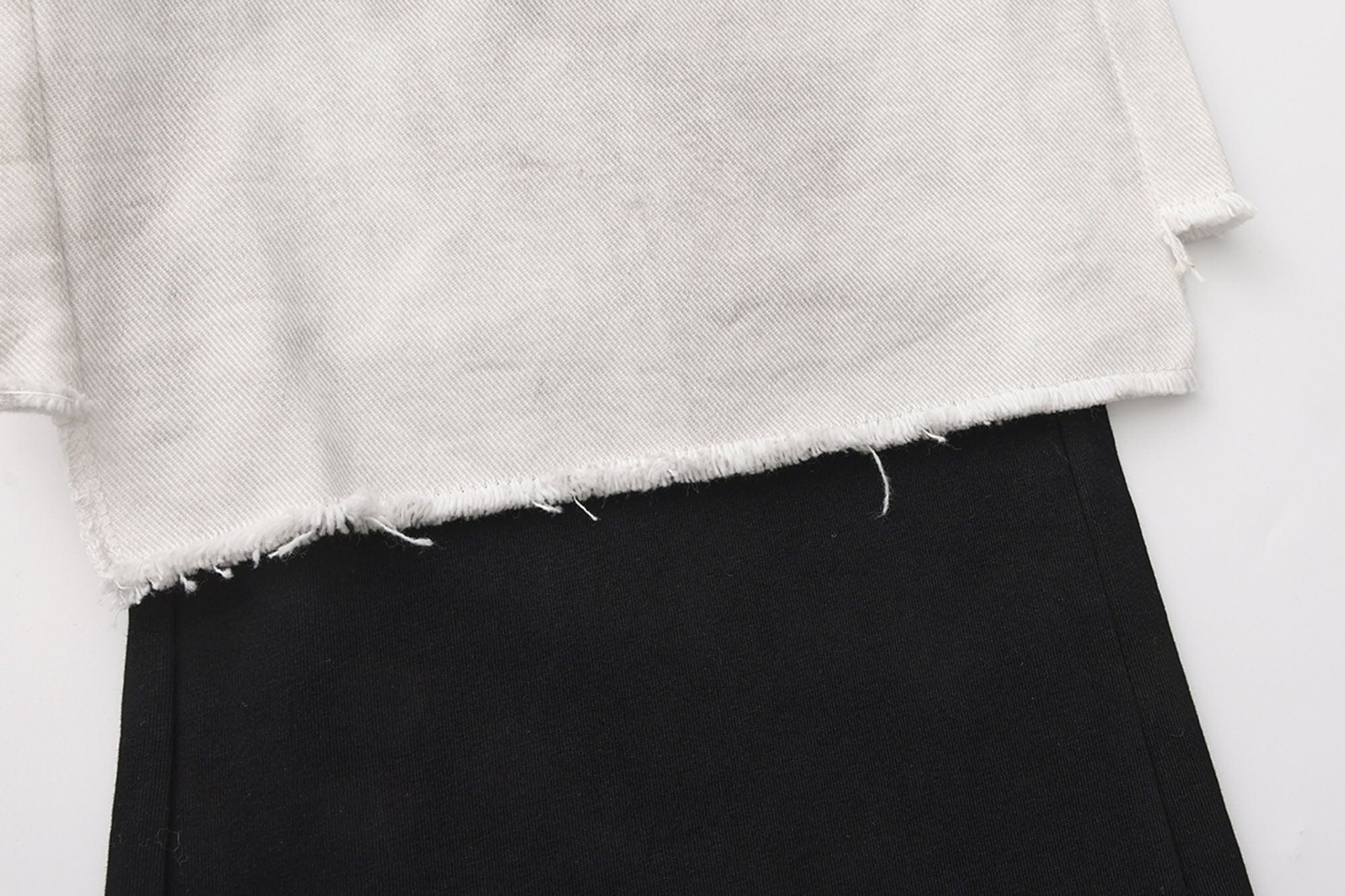 LUUUCAM Raw-Edge Double-Layer Mock Shorts Pants, premium urban and streetwear designers apparel on PROJECTISR.com, LUUUCAM