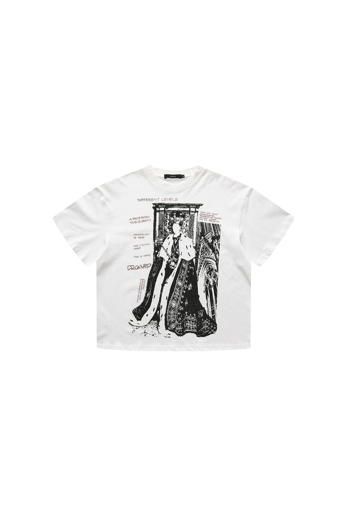 LUUUCAM Crowned King Graphic T-Shirt, premium urban and streetwear designers apparel on PROJECTISR.com, LUUUCAM