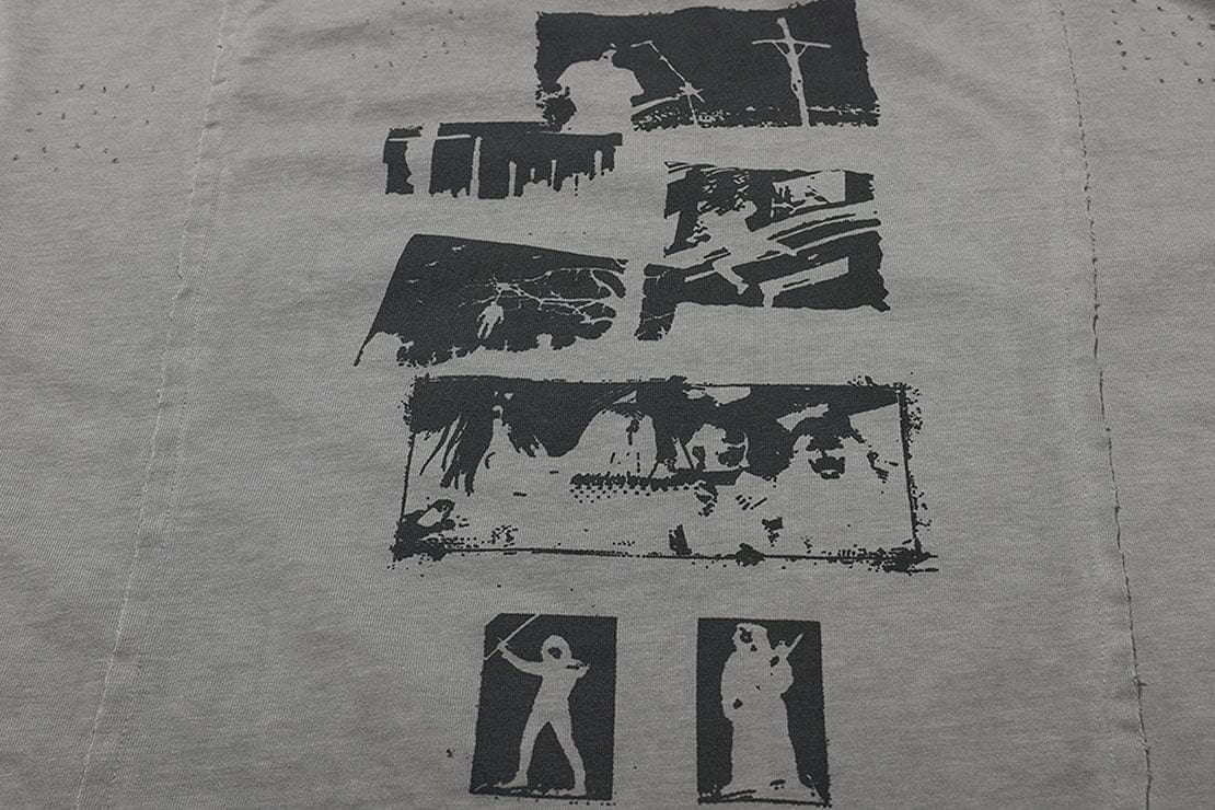 LUUUCAM A Mad Summer Night Dream Distressed Panel T-Shirt, premium urban and streetwear designers apparel on PROJECTISR.com, LUUUCAM