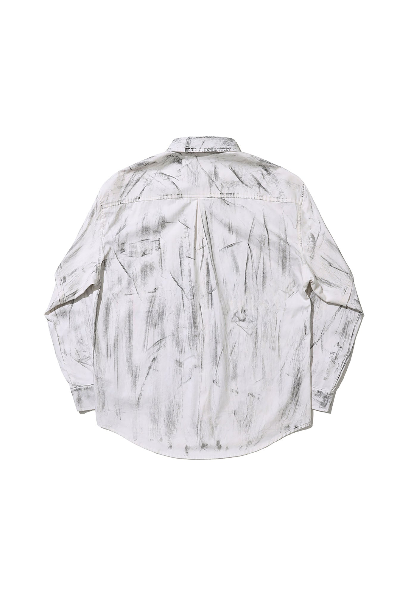LUUUCAM Slogan Graphic Paintbrush Double-Layer Shirt, premium urban and streetwear designers apparel on PROJECTISR.com, LUUUCAM