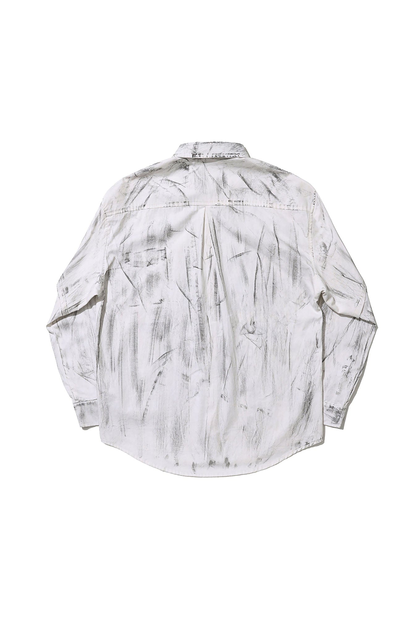 LUUUCAM Slogan Graphic Paintbrush Double-Layer Shirt, premium urban and streetwear designers apparel on PROJECTISR.com, LUUUCAM