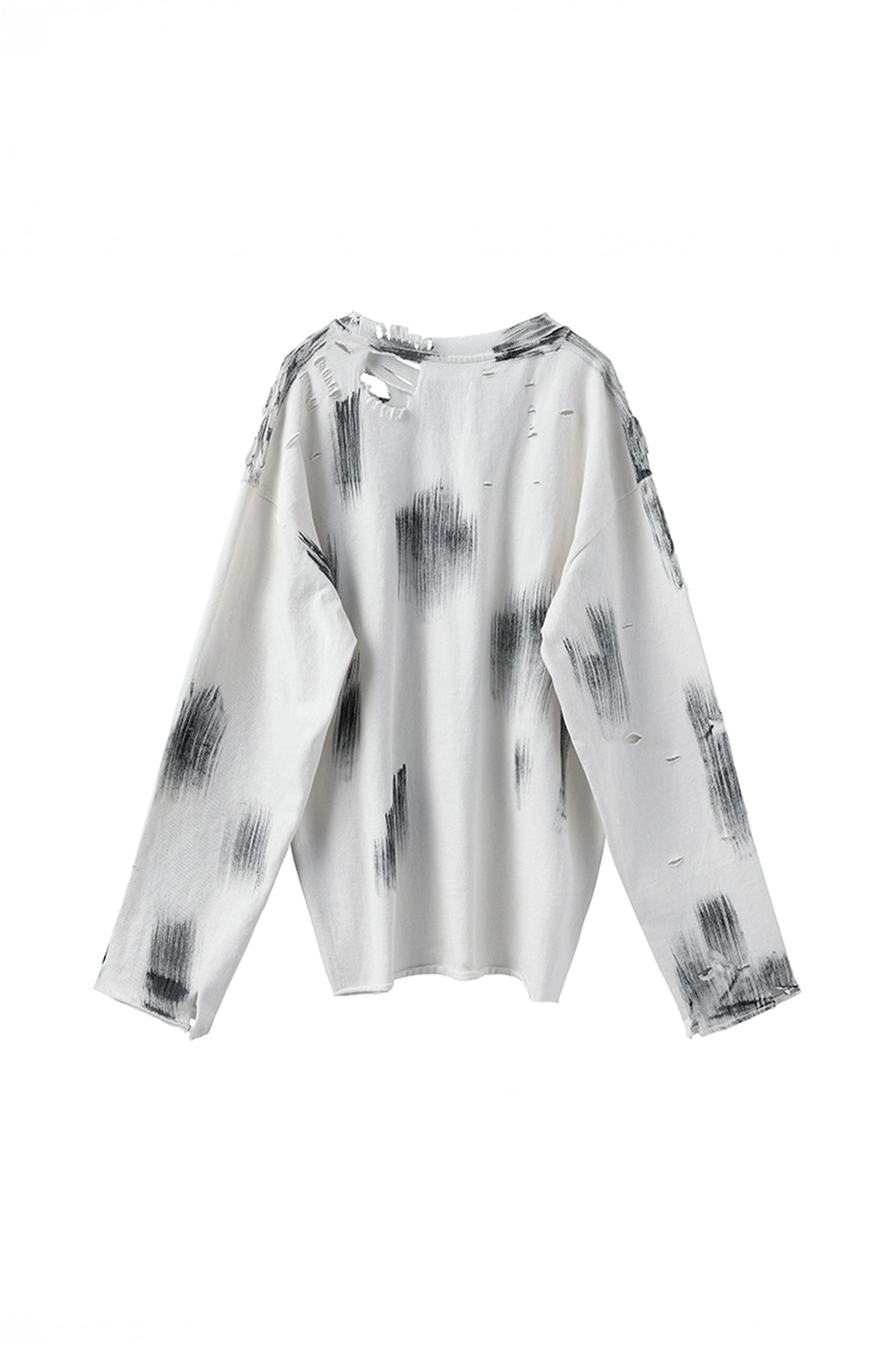 LUUUCAM Fragmented Life Distressed Brushstroke Tee, premium urban and streetwear designers apparel on PROJECTISR.com, LUUUCAM