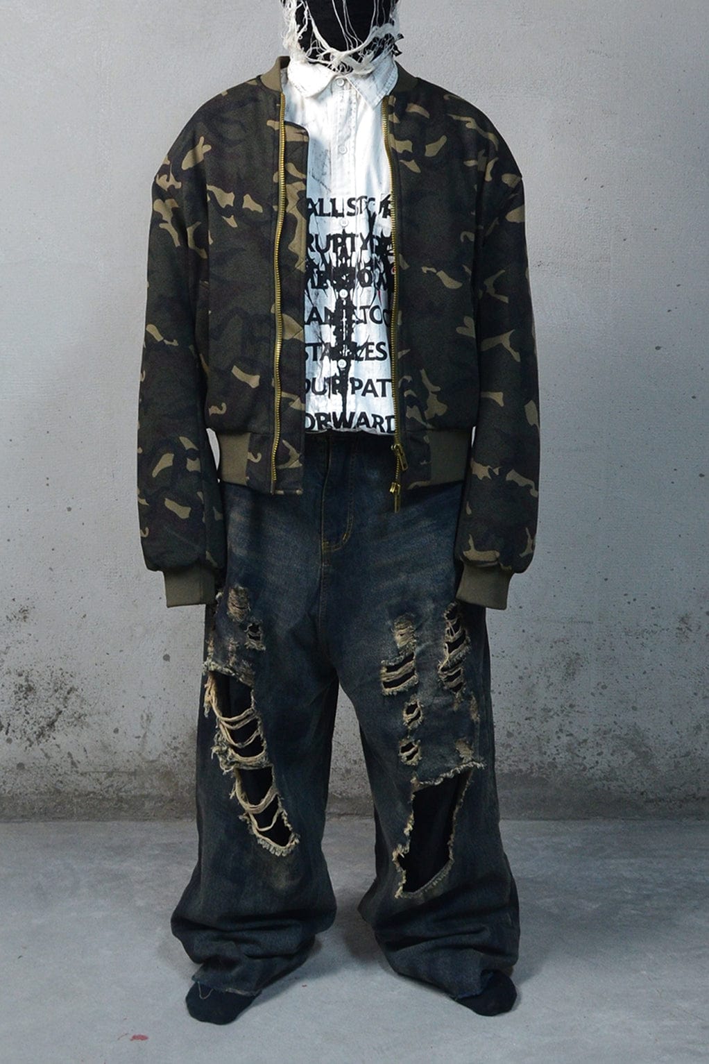 LUUUCAM Classic Camo Bomber Jacket, premium urban and streetwear designers apparel on PROJECTISR.com, LUUUCAM
