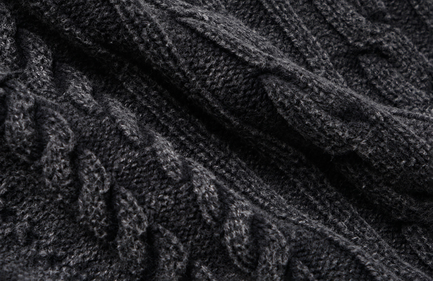 LUUUCAM Ribbed Distressed Button-Up Knit