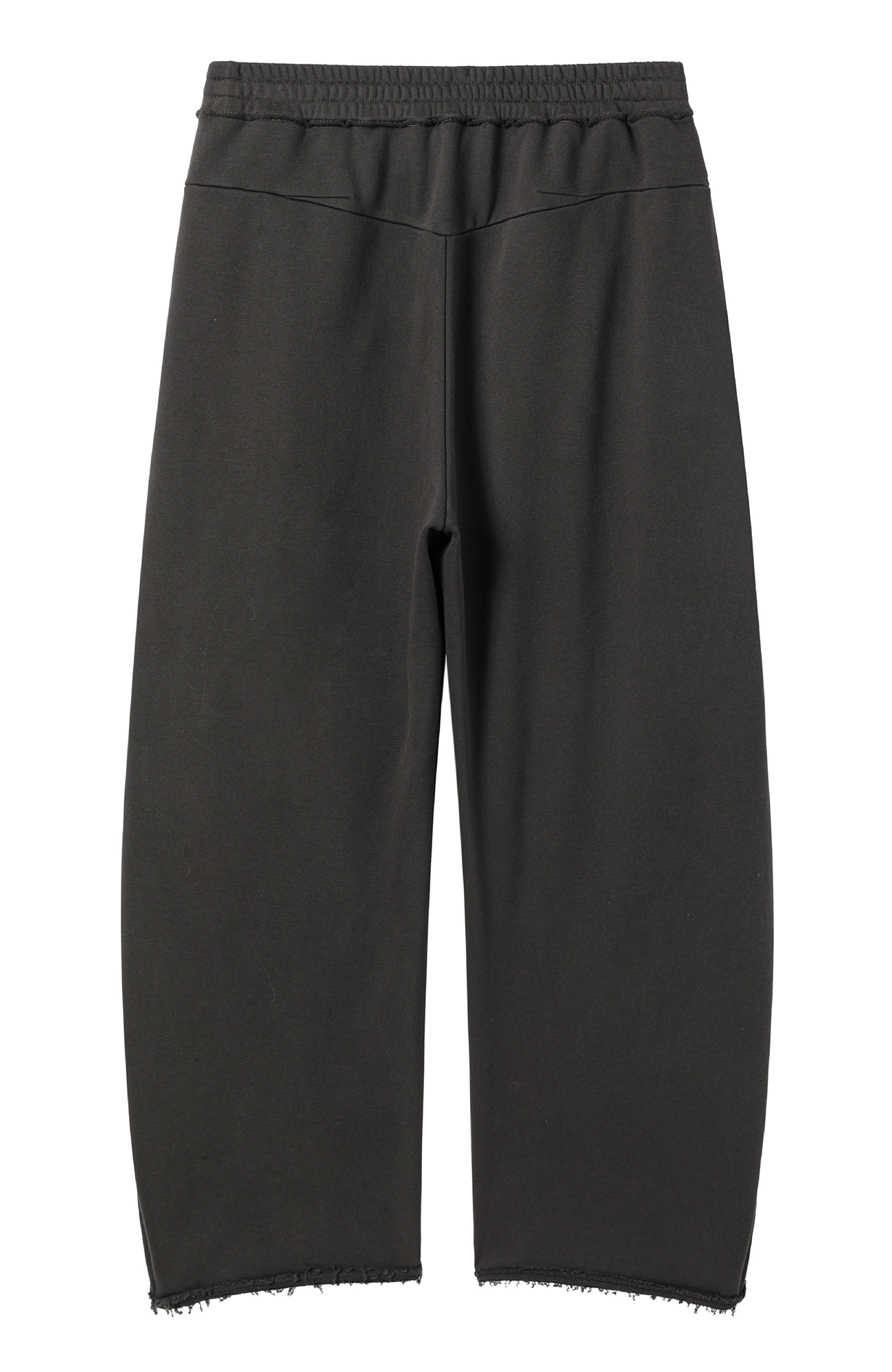 ALVNG AR ANTS Curved-Leg Pleated Raw-Hem Sweatpants, premium urban and streetwear designers apparel on PROJECTISR.com, ALVNG AR ANTS