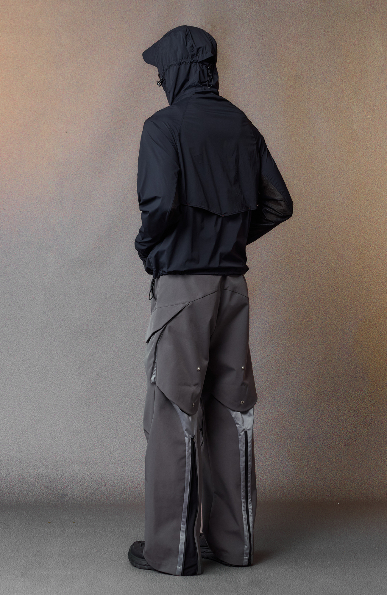 ALVNG AR ANTS Convertible Cooling Shell Jacket, premium urban and streetwear designers apparel on PROJECTISR.com, ALVNG AR ANTS