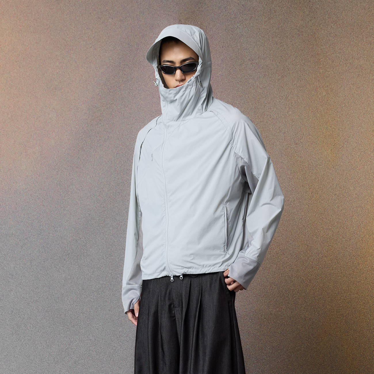 ALVNG AR ANTS Convertible Cooling Shell Jacket, premium urban and streetwear designers apparel on PROJECTISR.com, ALVNG AR ANTS