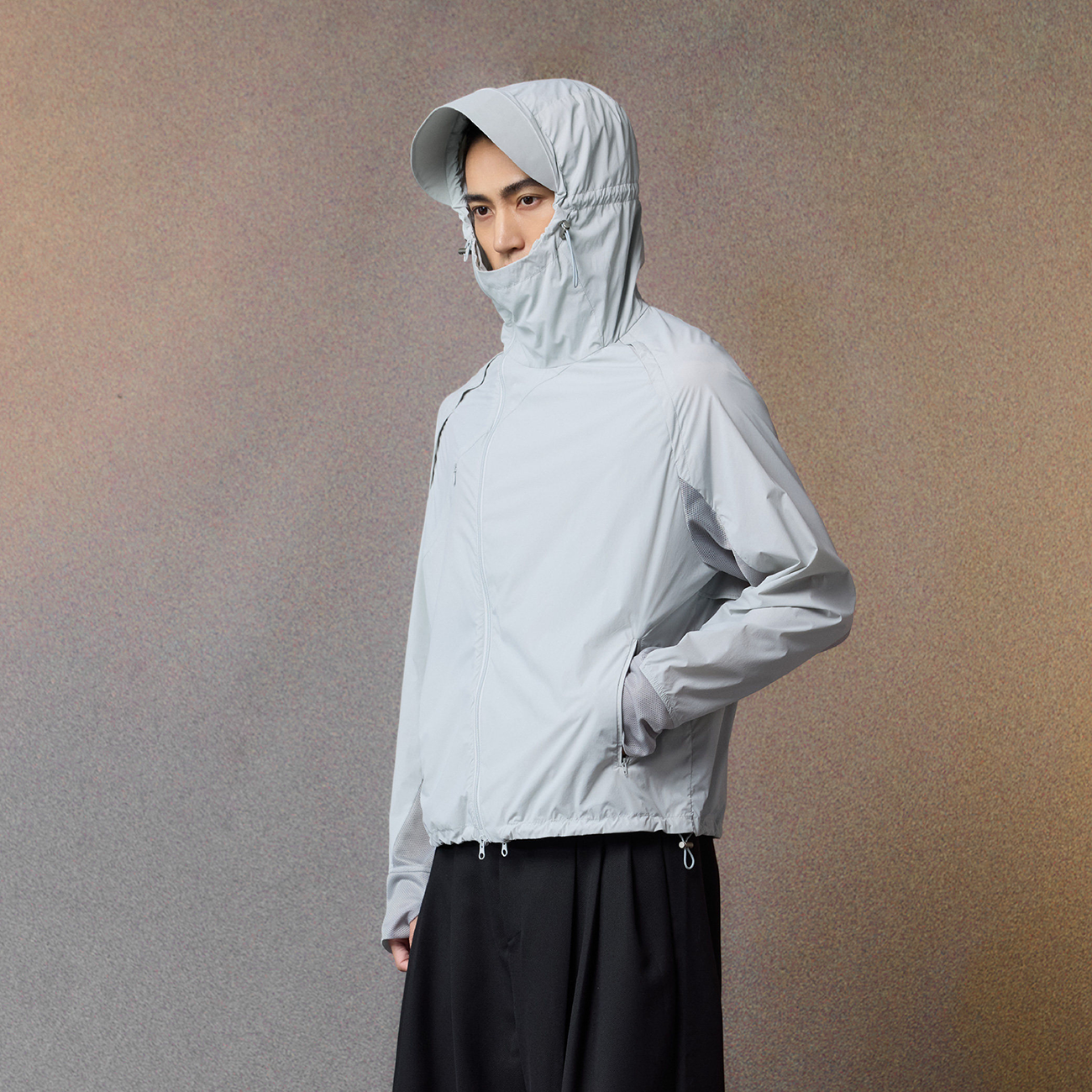 ALVNG AR ANTS Convertible Cooling Shell Jacket, premium urban and streetwear designers apparel on PROJECTISR.com, ALVNG AR ANTS