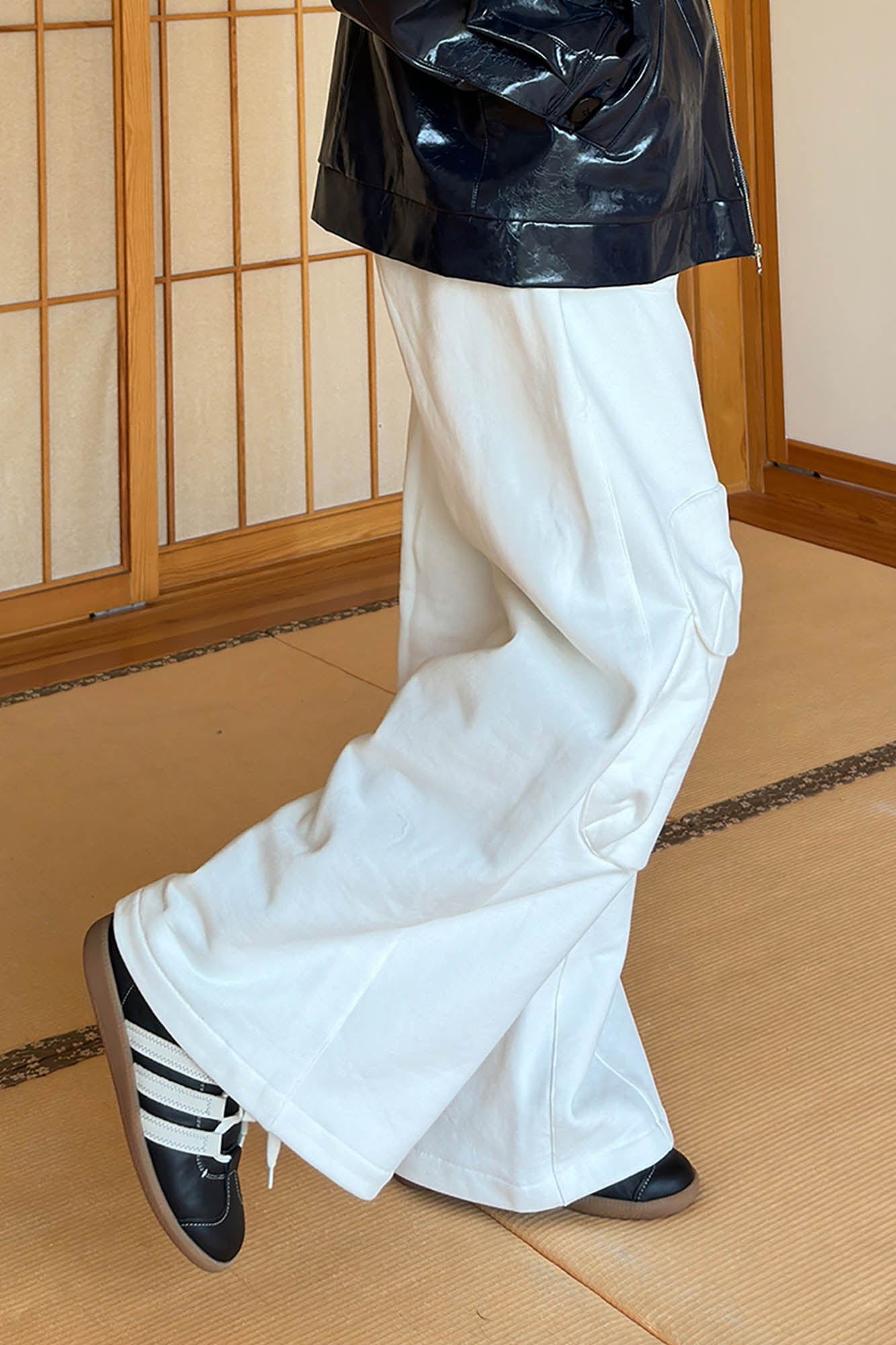 MIICHOUS Wide-Leg Cargo Sweatpants, premium urban and streetwear designers apparel on PROJECTISR.com, Miichous