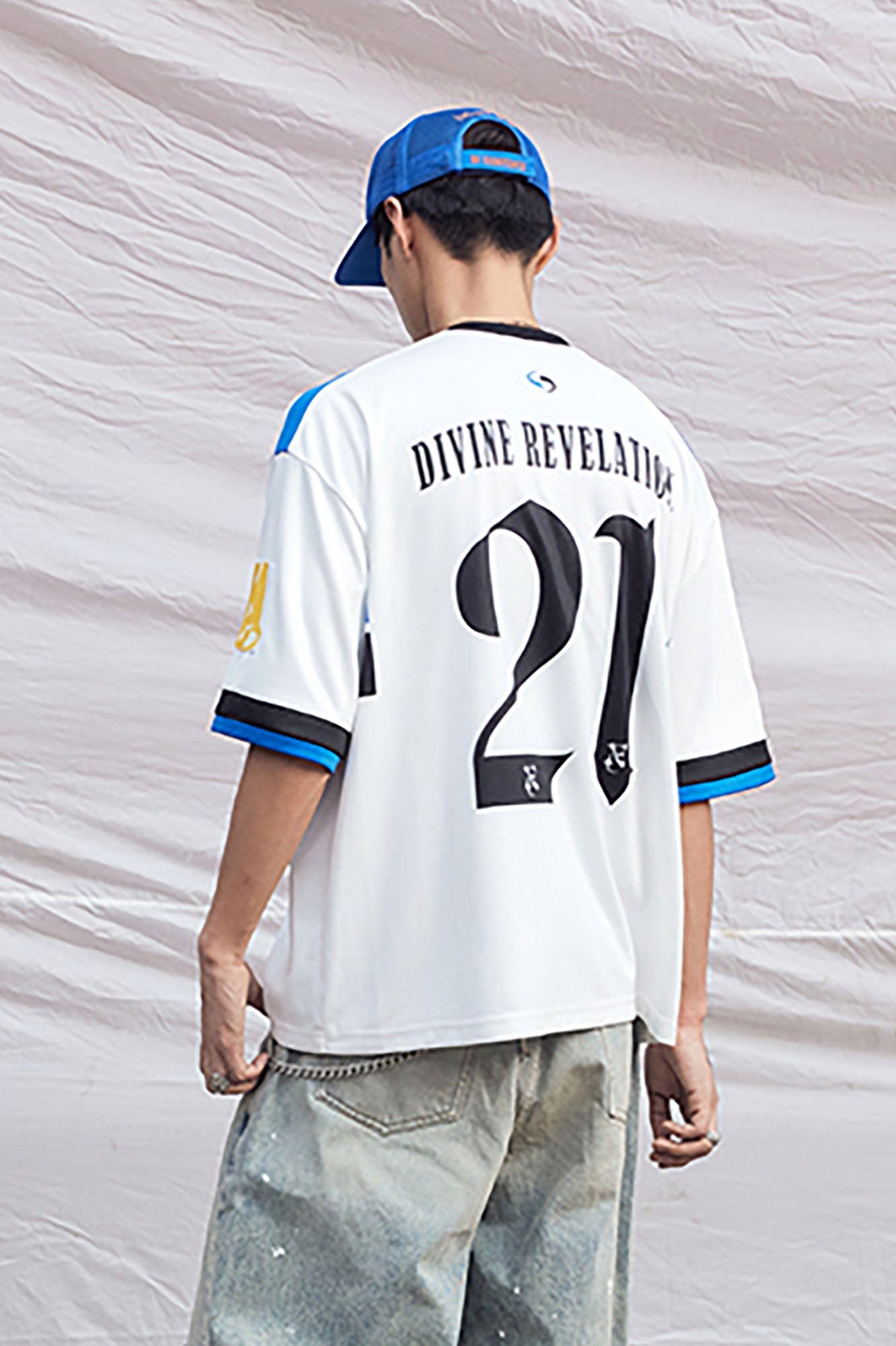 IN EXISTENCE NO.21 Contrast Graphic Sports T-Shirt, premium urban and streetwear designers apparel on PROJECTISR.com, IN EXISTENCE