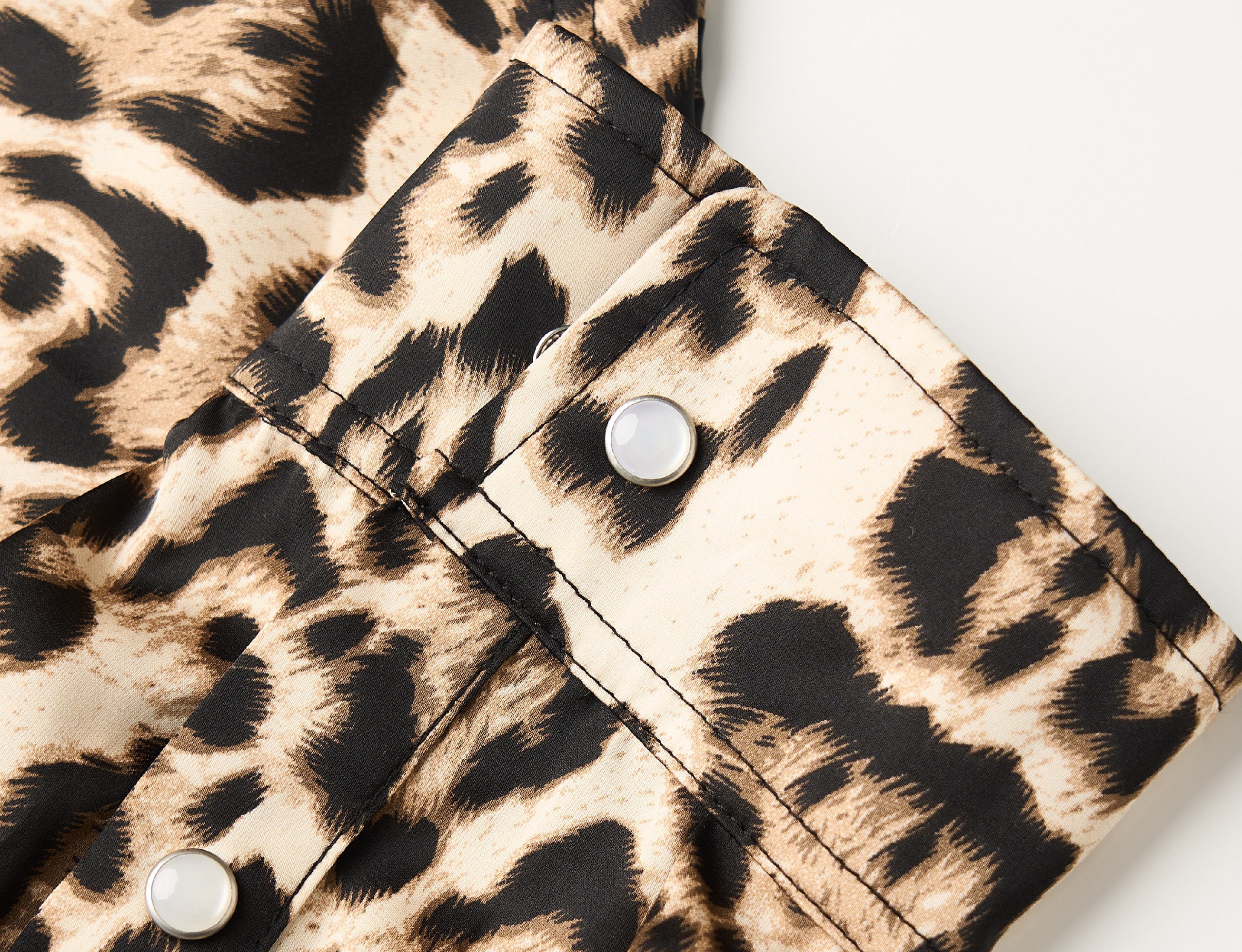 STEEPC Leopard Pearl Embellished Boxy Shirt, premium urban and streetwear designers apparel on PROJECTISR.com, STEEPC
