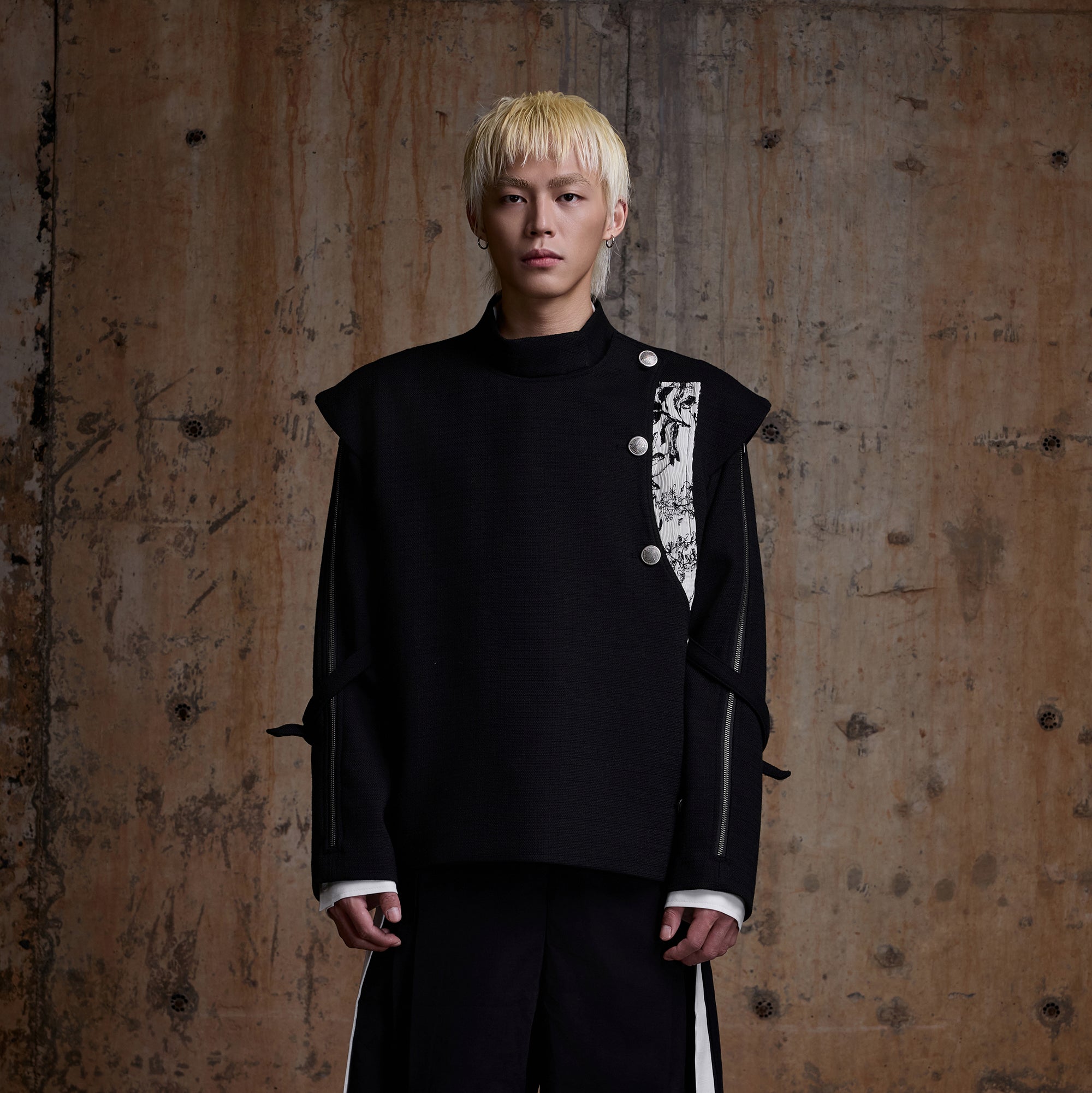 2000RSK Deconstructed Spliced Zippered Fencing Jacket