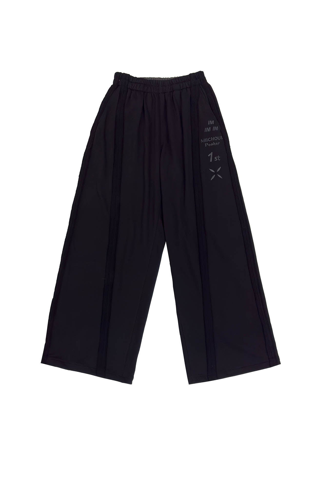 MIICHOUS Frayed Spliced Elastic Pants, premium urban and streetwear designers apparel on PROJECTISR.com, Miichous