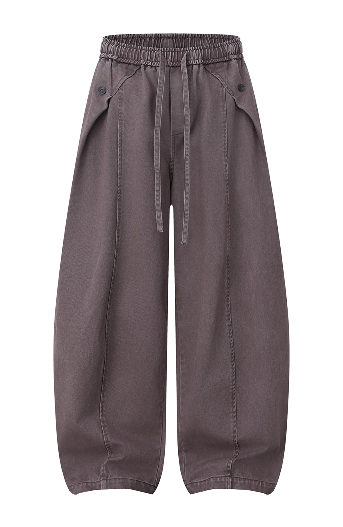 BOTANICA Washed Pleated Wide-Leg Pants
