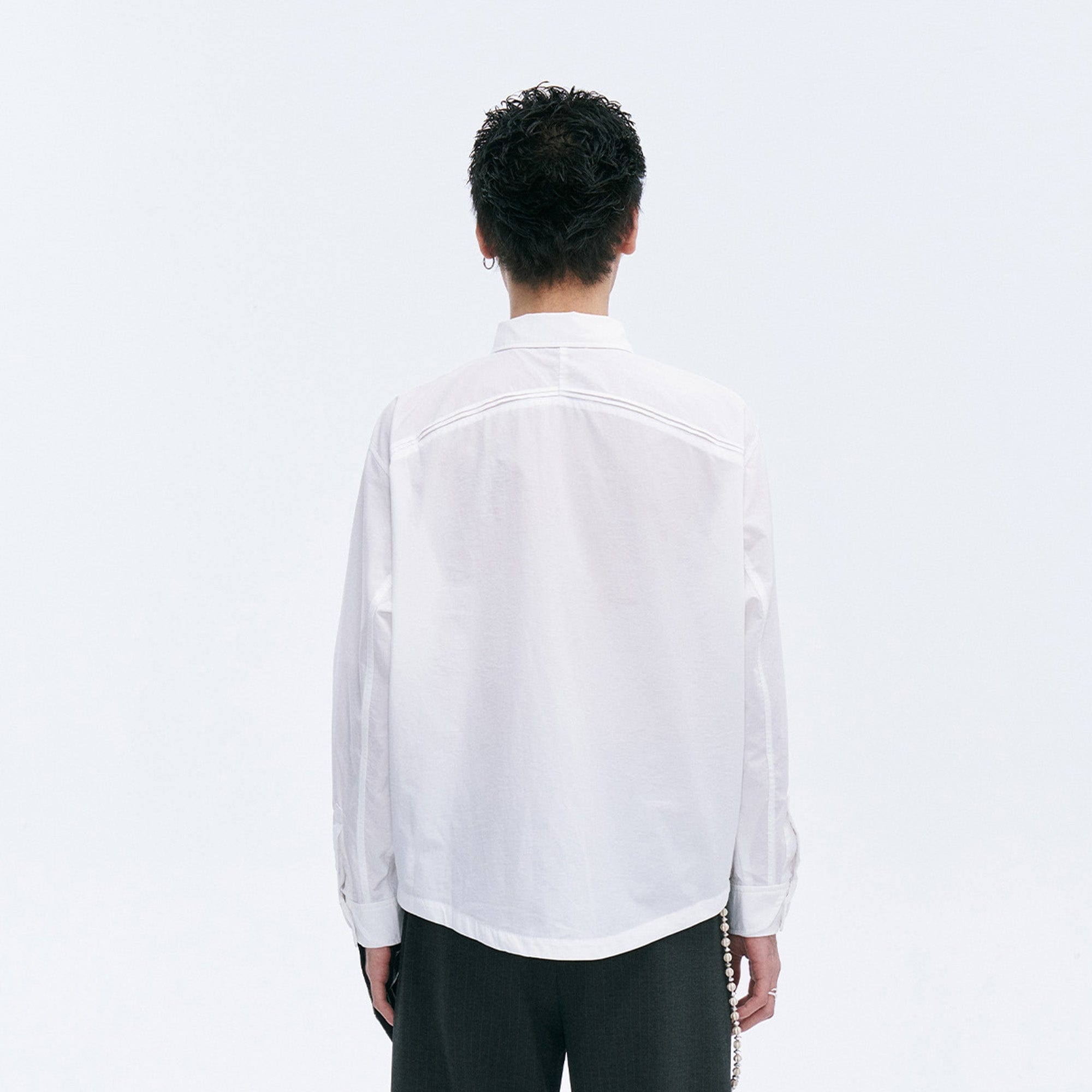 CATSSTAC Layered Seamline Floral Embroidered Shirt, premium urban and streetwear designers apparel on PROJECTISR.com, CATSSTAC