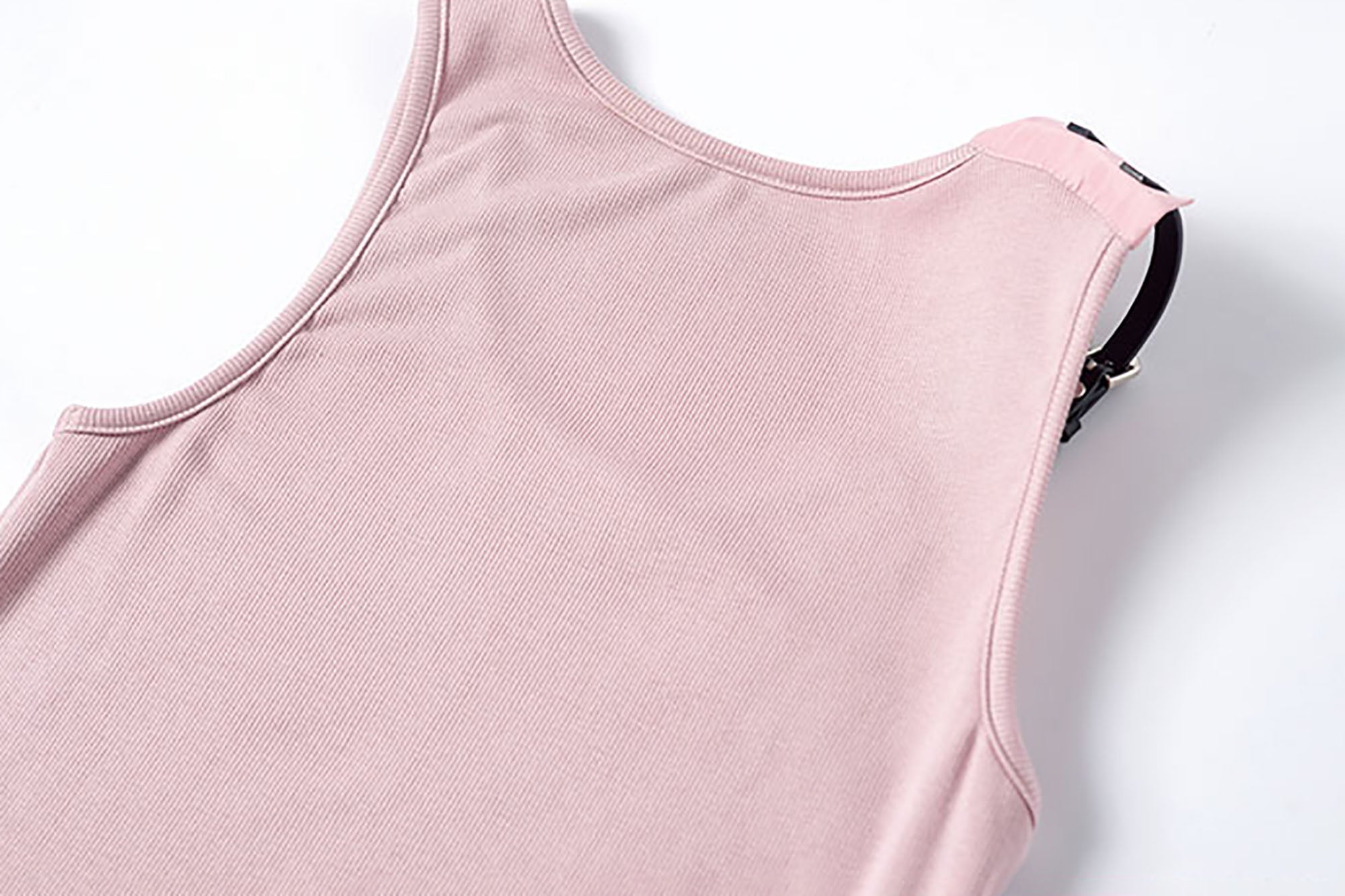 TUIMU Buckle Strap Ribbed Tank Top, premium urban and streetwear designers apparel on PROJECTISR.com, TUIMU
