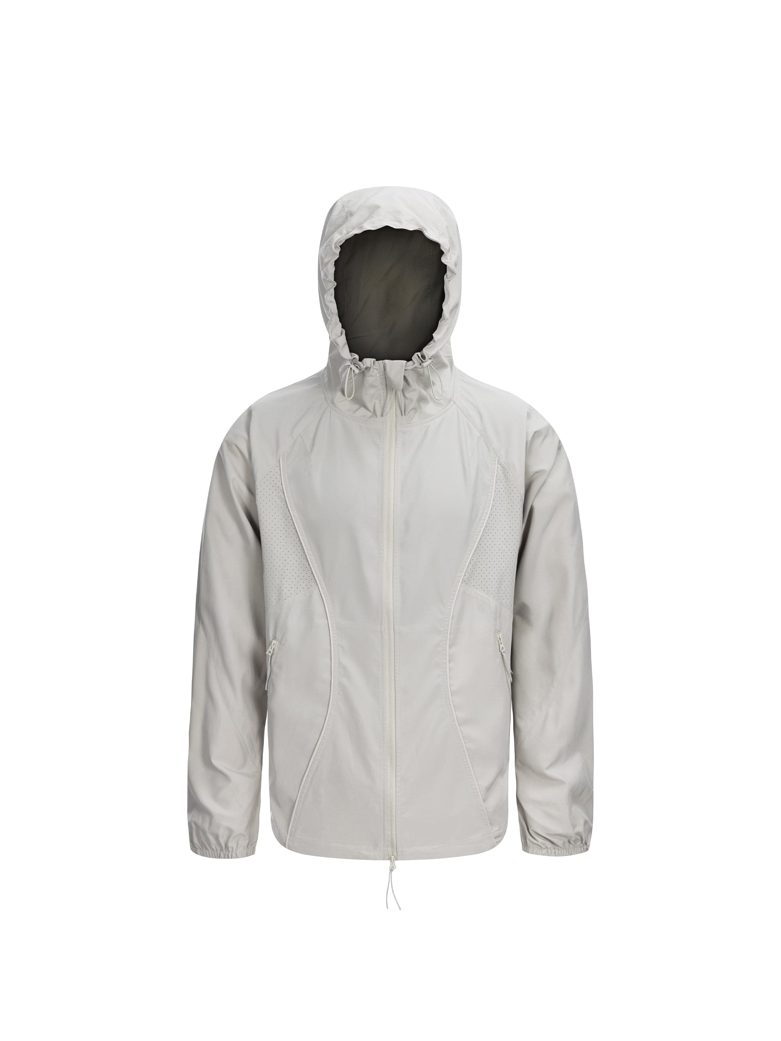 CATSSTAC Spliced Laser-Perforated Waterproof UV Production Hooded Jacket, premium urban and streetwear designers apparel on PROJECTISR.com, CATSSTAC