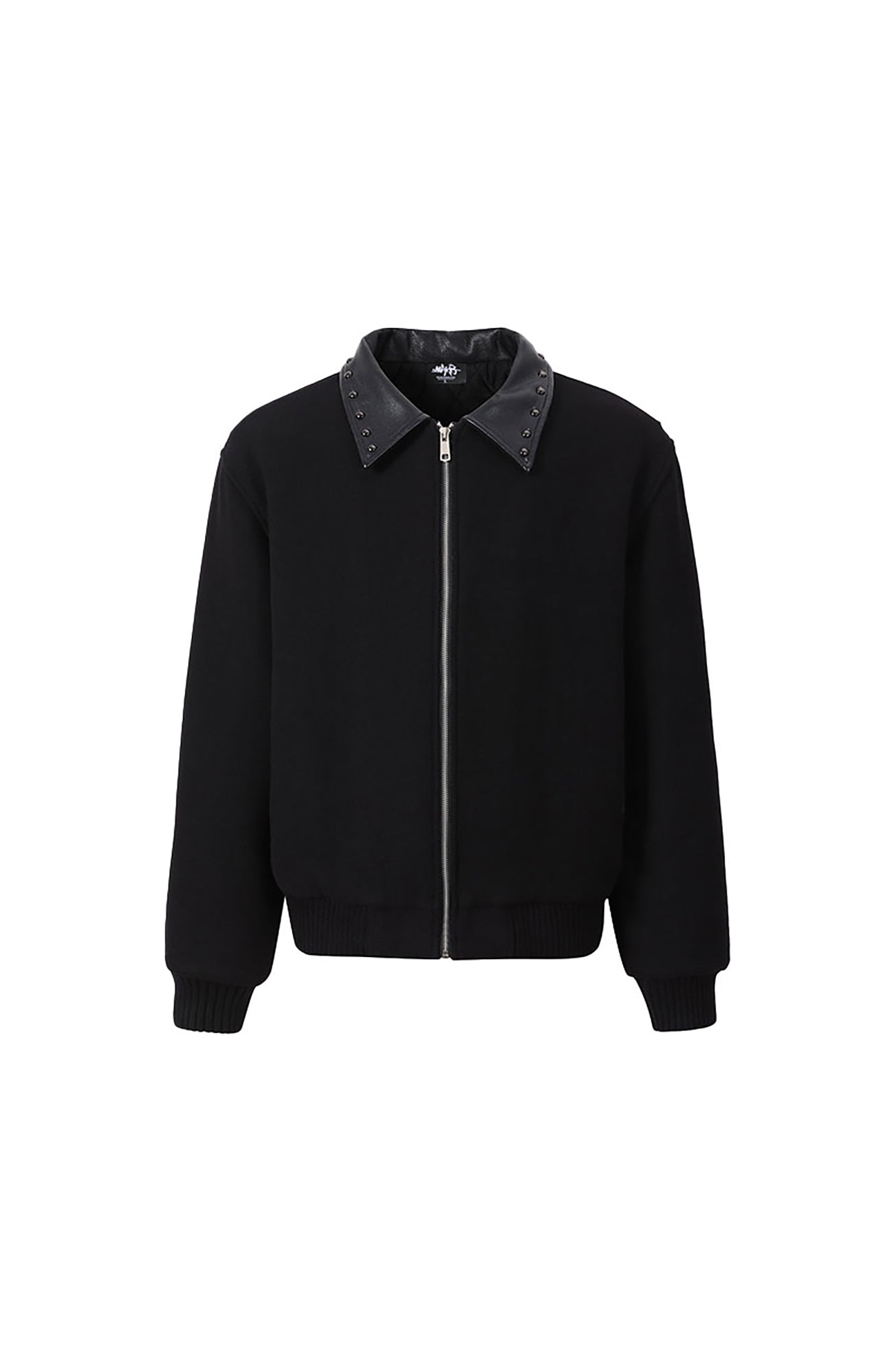 MAKEMORE Studded Collar Wool-Blend Jacket