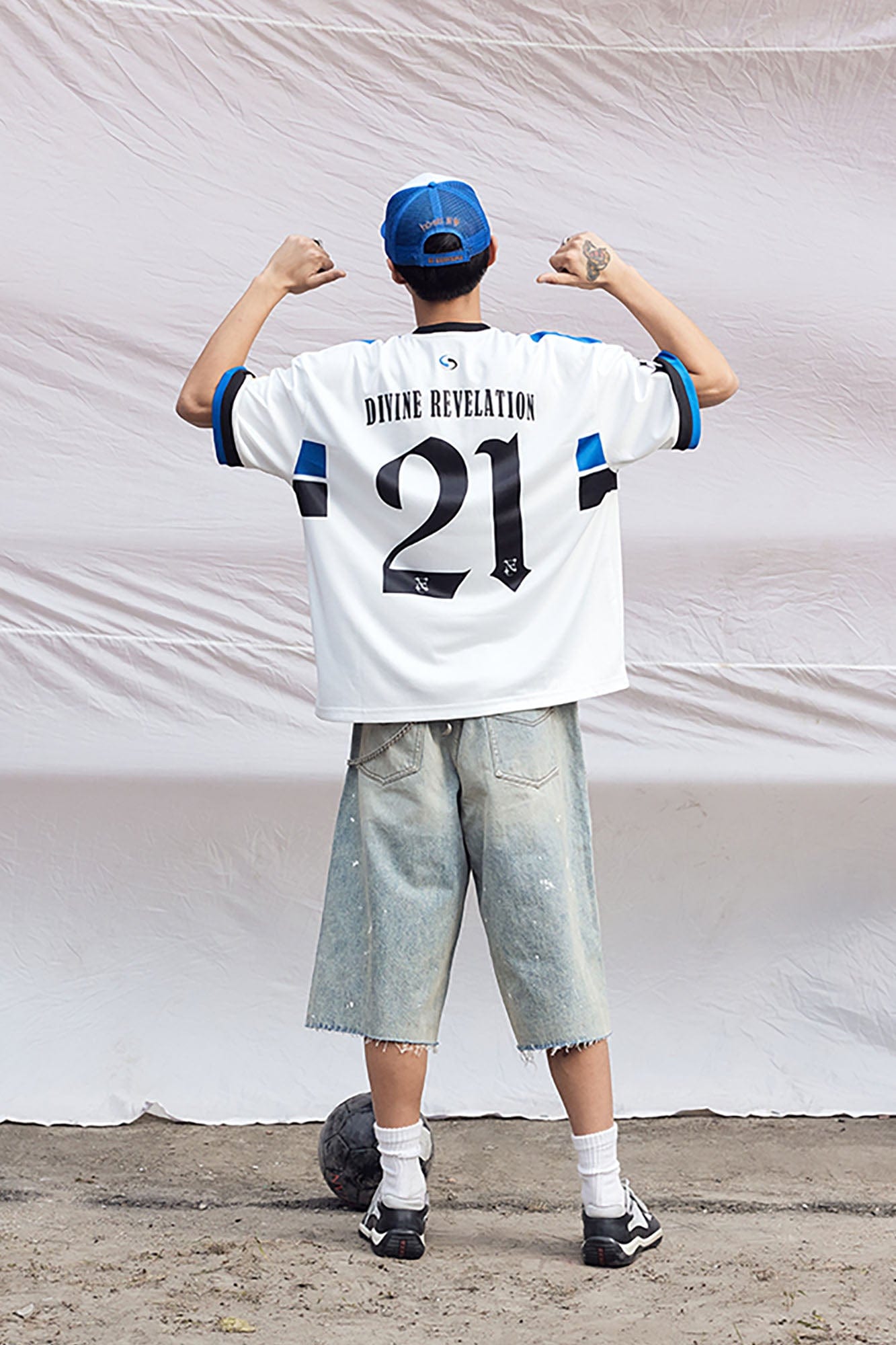 IN EXISTENCE NO.21 Contrast Graphic Sports T-Shirt, premium urban and streetwear designers apparel on PROJECTISR.com, IN EXISTENCE