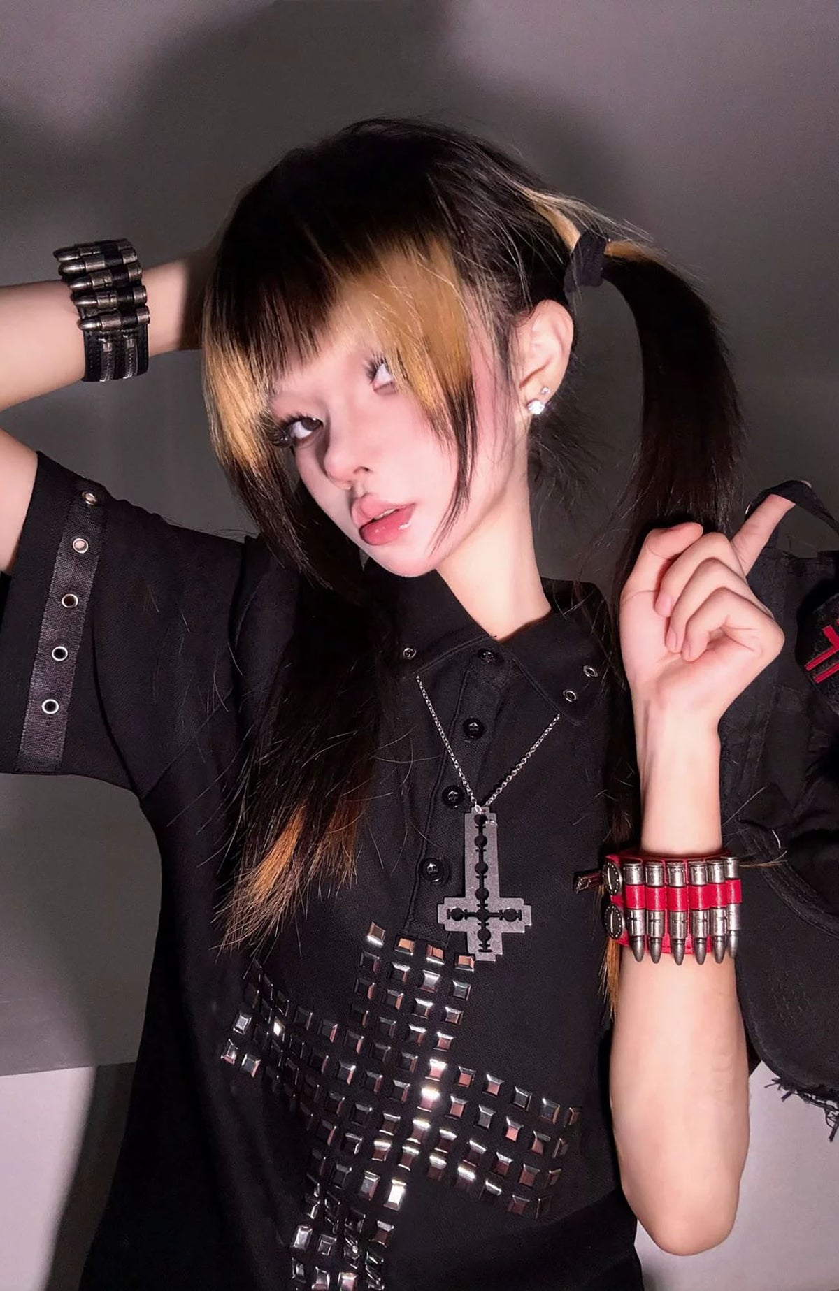 REBEL WAVE MOS Custom Hardware Bullet Cuff Bracelet