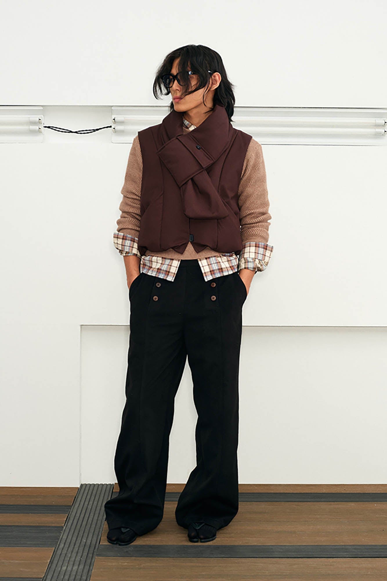KREATE Double-Breasted Straight-Leg Pants, premium urban and streetwear designers apparel on PROJECTISR.com, KREATE