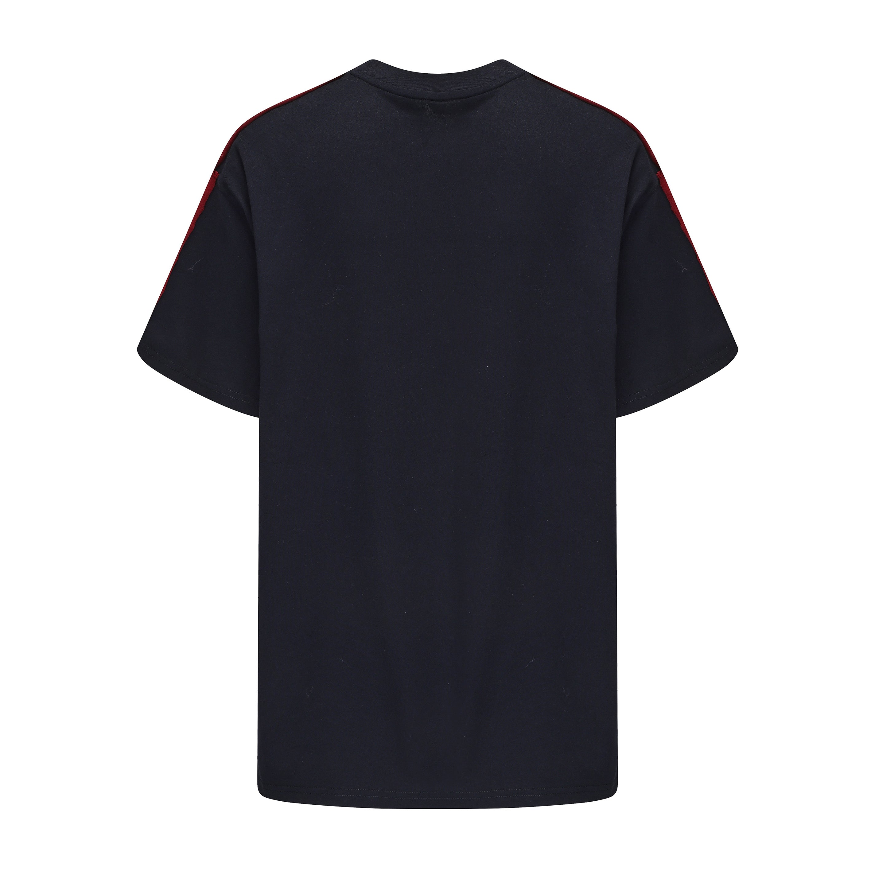 VANN VALRENCE Contrast Split Graphic T-Shirt