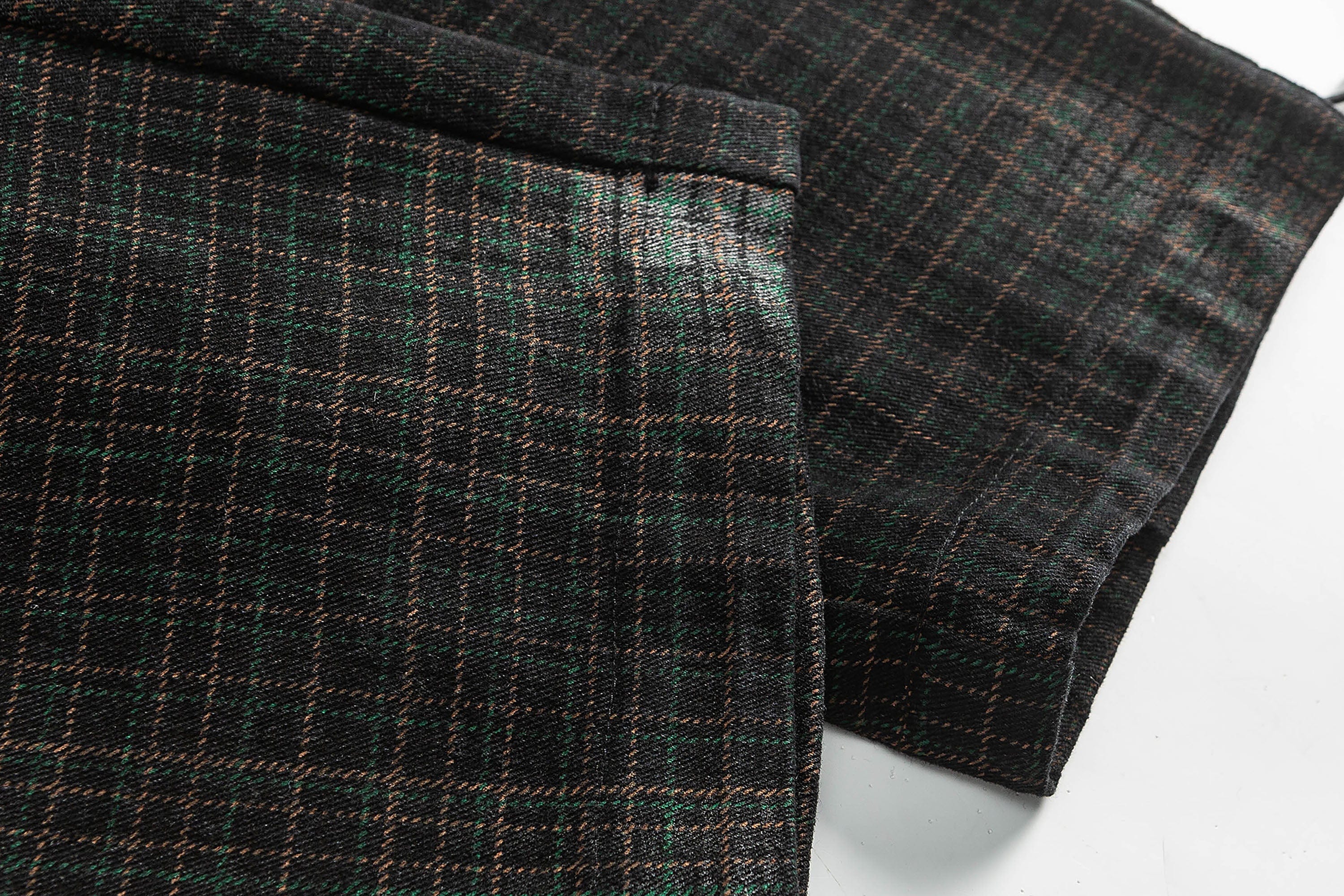 ME DA IGUAL Washed Plaid Tapered Drawstring-Hem Pants, premium urban and streetwear designers apparel on PROJECTISR.com, ME DA IGUAL
