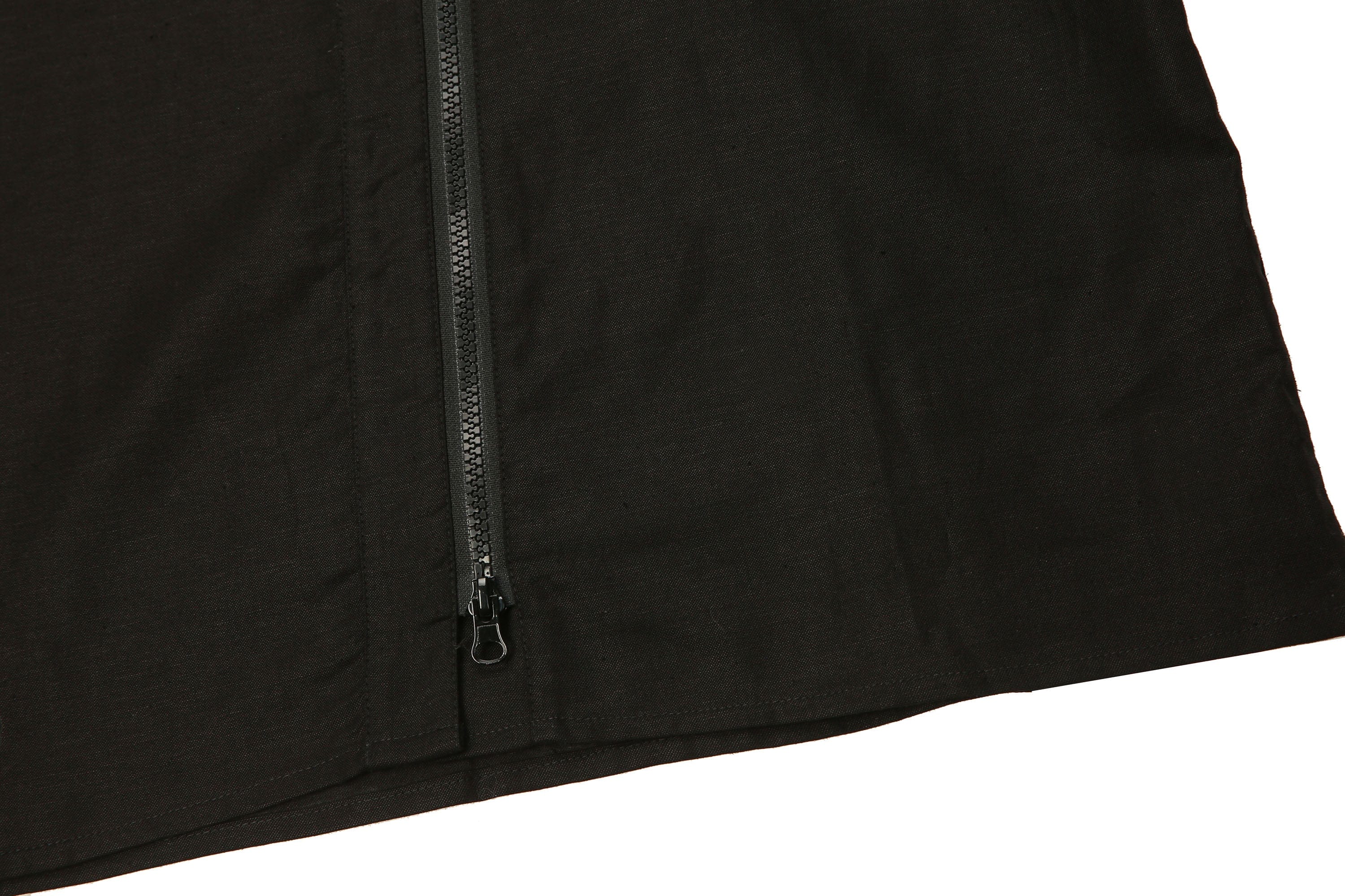 SILENSTORM Asymmetrical Zip Ramie Utility Shirt