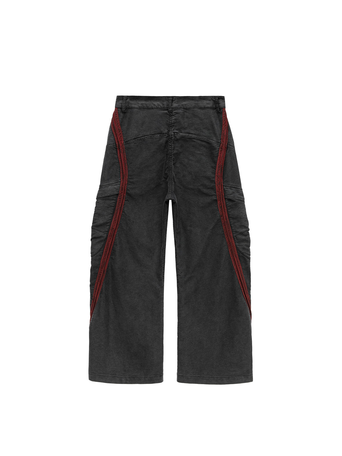 AVINMADE Contrast Curved Spliced Mole-Skin Cargo Trousers