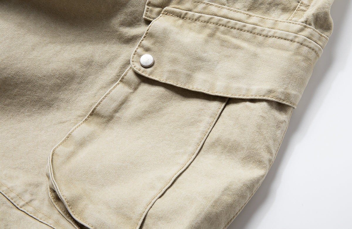 BOTANICA Deconstructed Multi-Pocket Washed Cargo Jeans